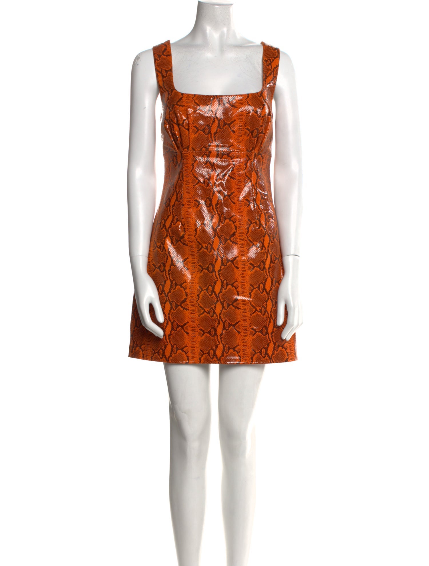 GRLFRND Leather Mini Dress