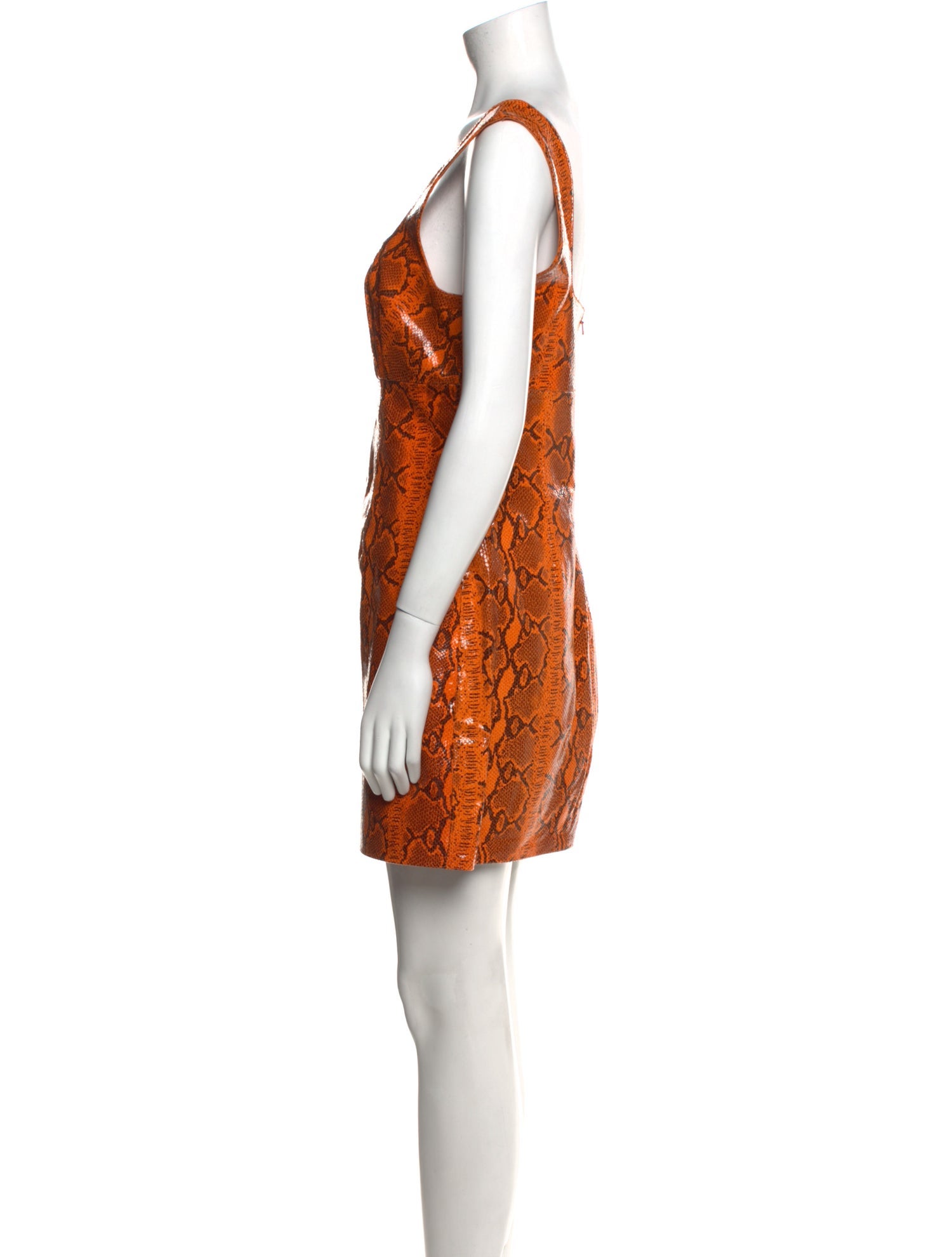 GRLFRND Leather Mini Dress