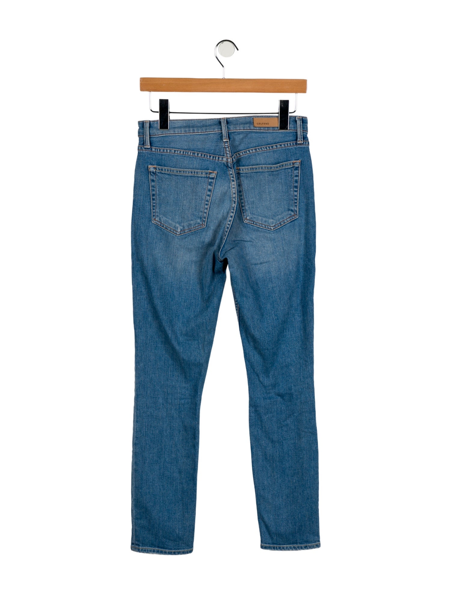 GRLFRND Mid-Rise Skinny Leg Jeans