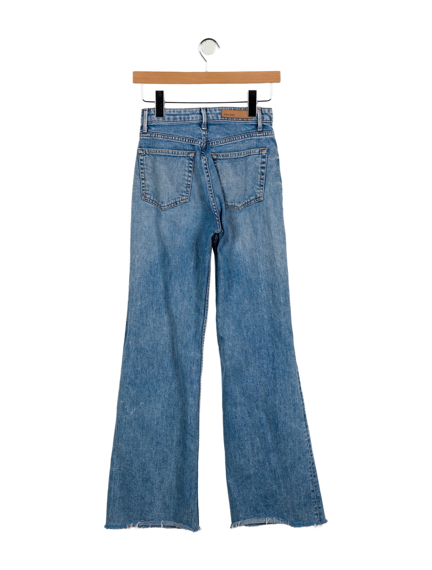 GRLFRND High-Rise Straight Leg Jeans