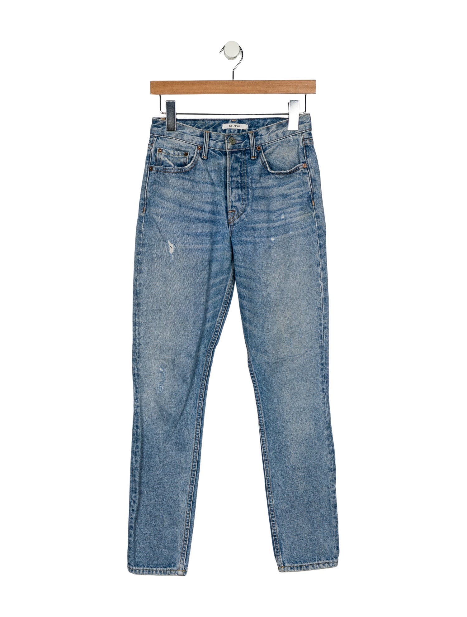 GRLFRND Mid-Rise Skinny Leg Jeans