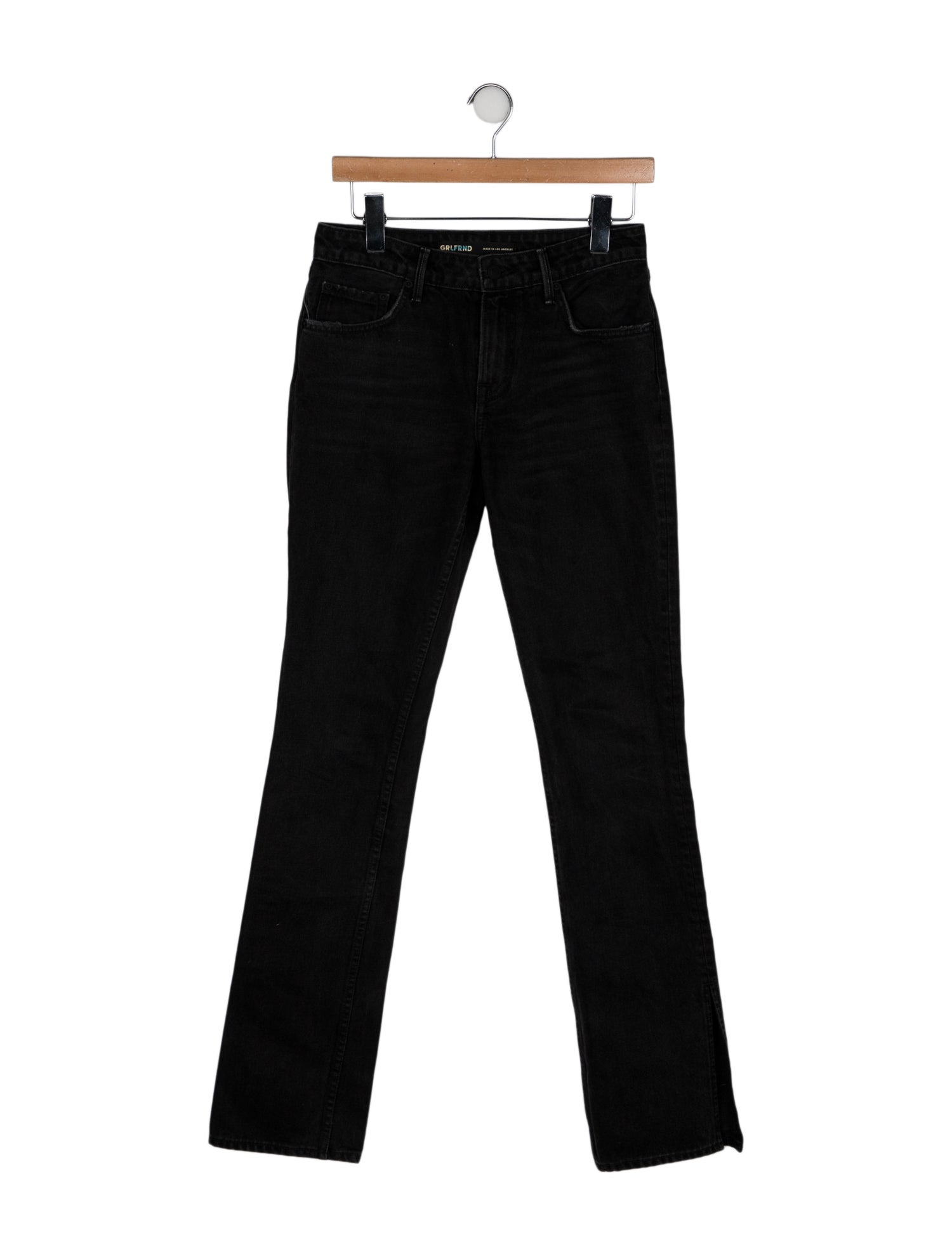 GRLFRND High-Rise Straight Leg Jeans
