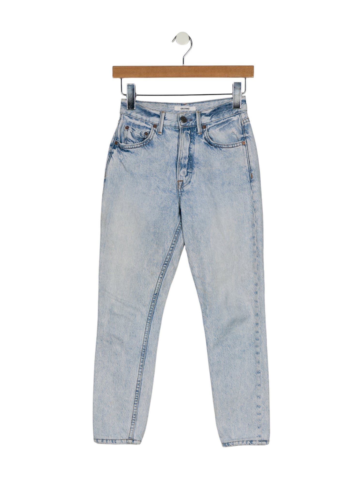 GRLFRND Mid-Rise Skinny Leg Jeans