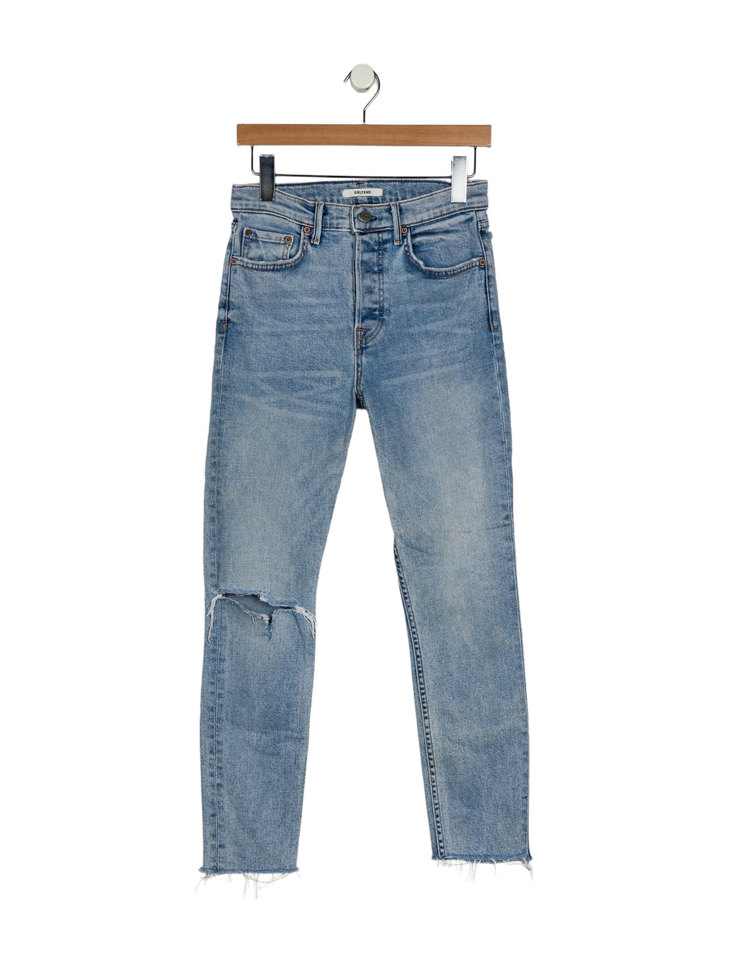 GRLFRND Mid-Rise Skinny Leg Jeans