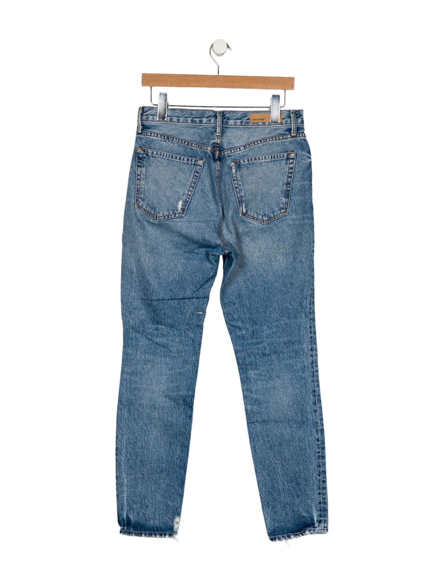 GRLFRND Mid-Rise Skinny Leg Jeans