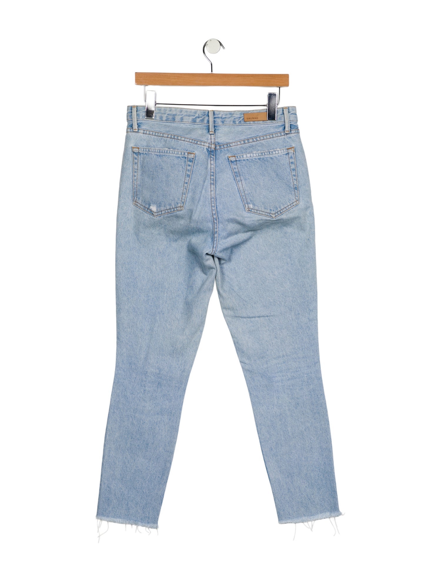 GRLFRND High-Rise Straight Leg Jeans