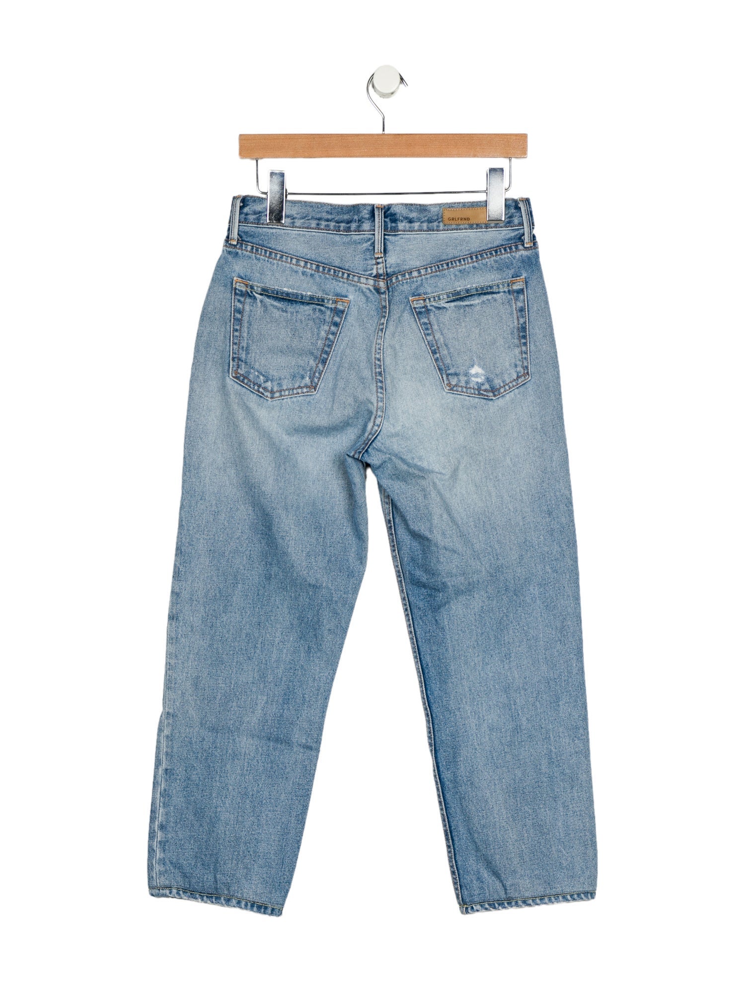 GRLFRND High-Rise Straight Leg Jeans