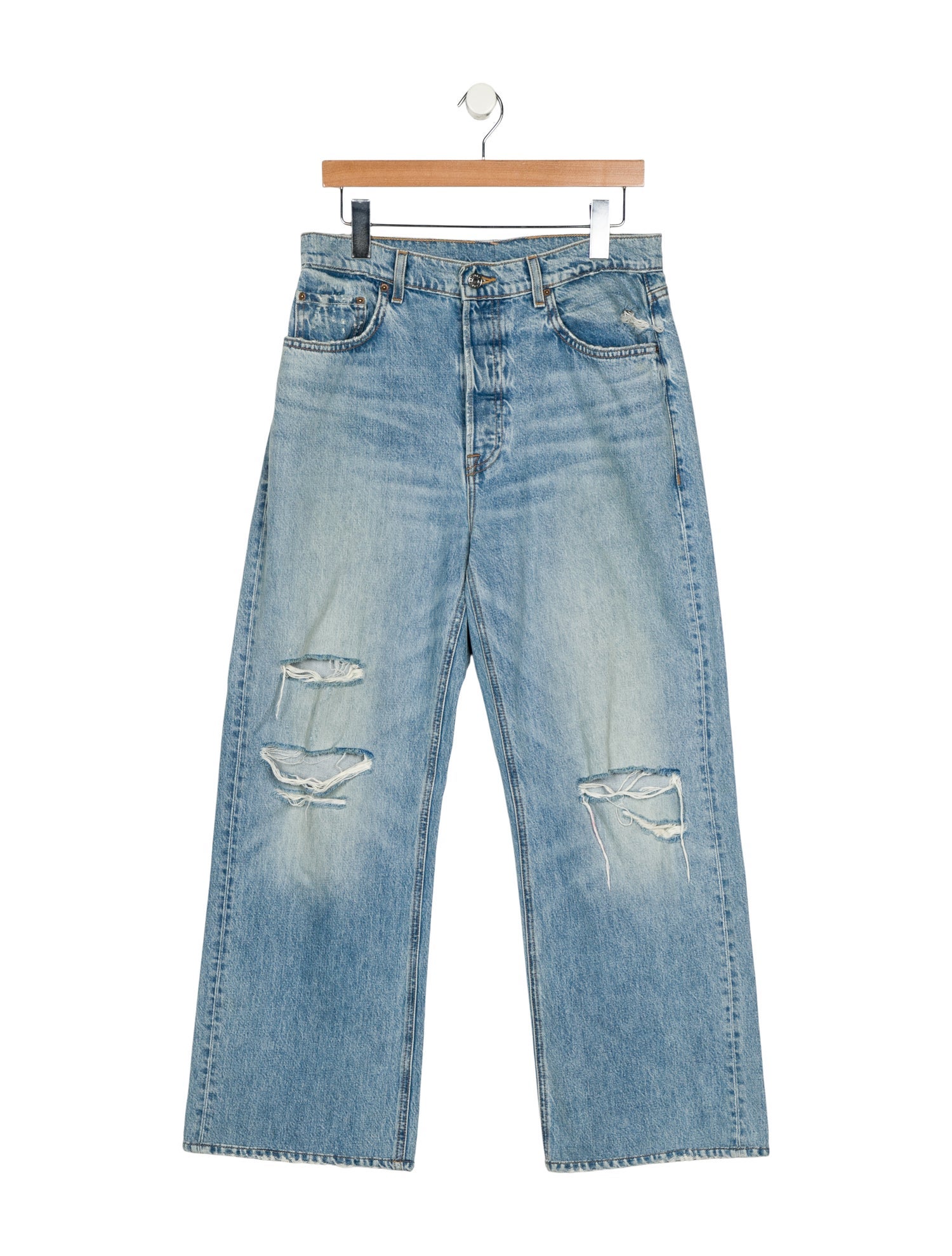 GRLFRND High-Rise Wide Leg Jeans