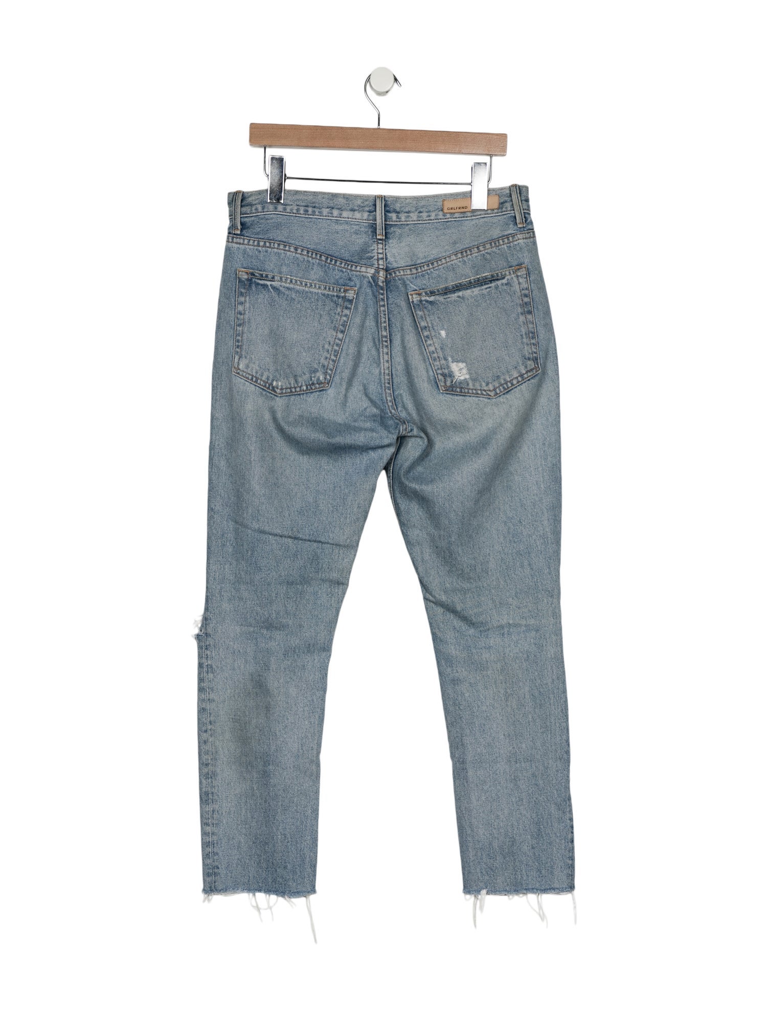 GRLFRND High-Rise Straight Leg Jeans