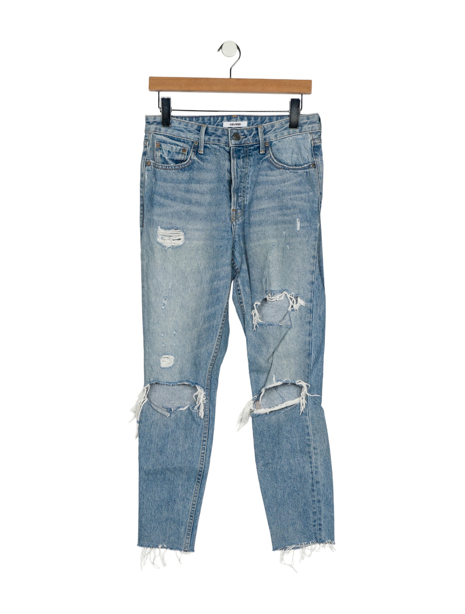 GRLFRND Mid-Rise Skinny Leg Jeans