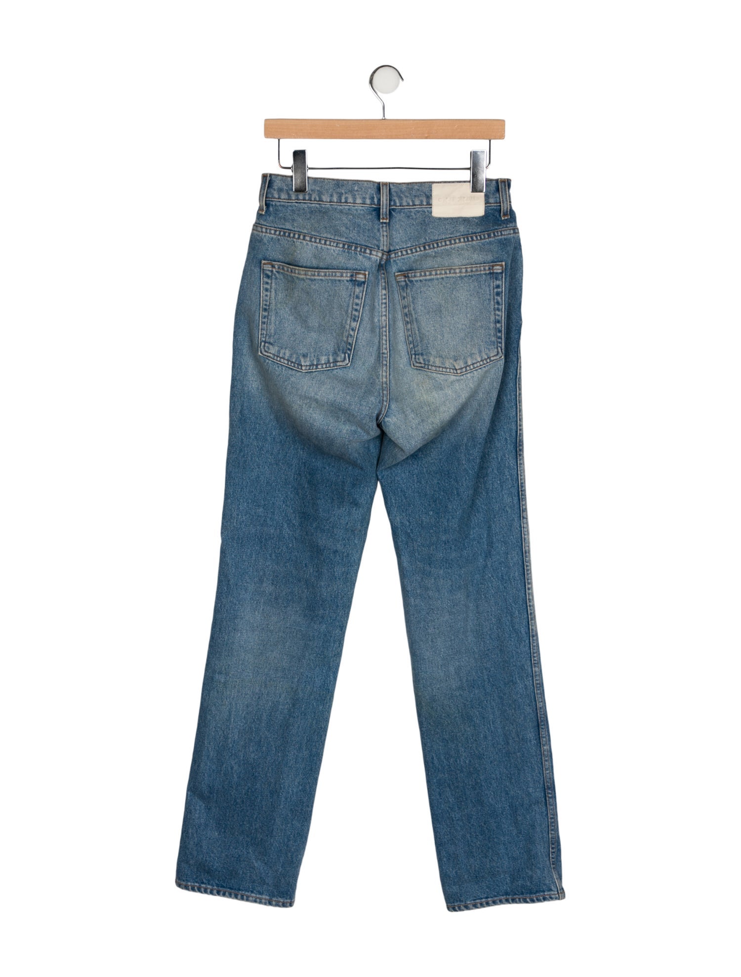 GRLFRND High-Rise Straight Leg Jeans