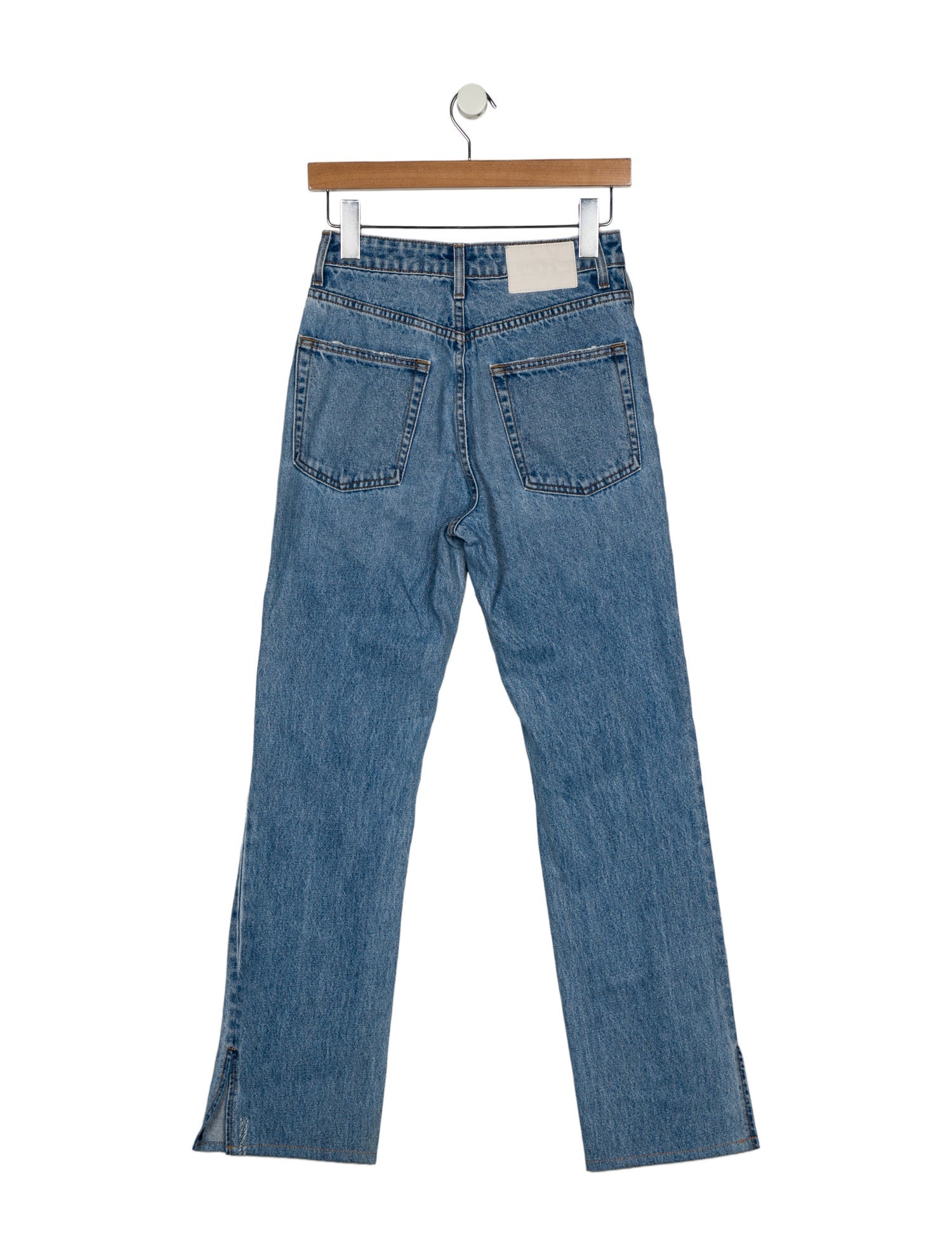 GRLFRND High-Rise Straight Leg Jeans