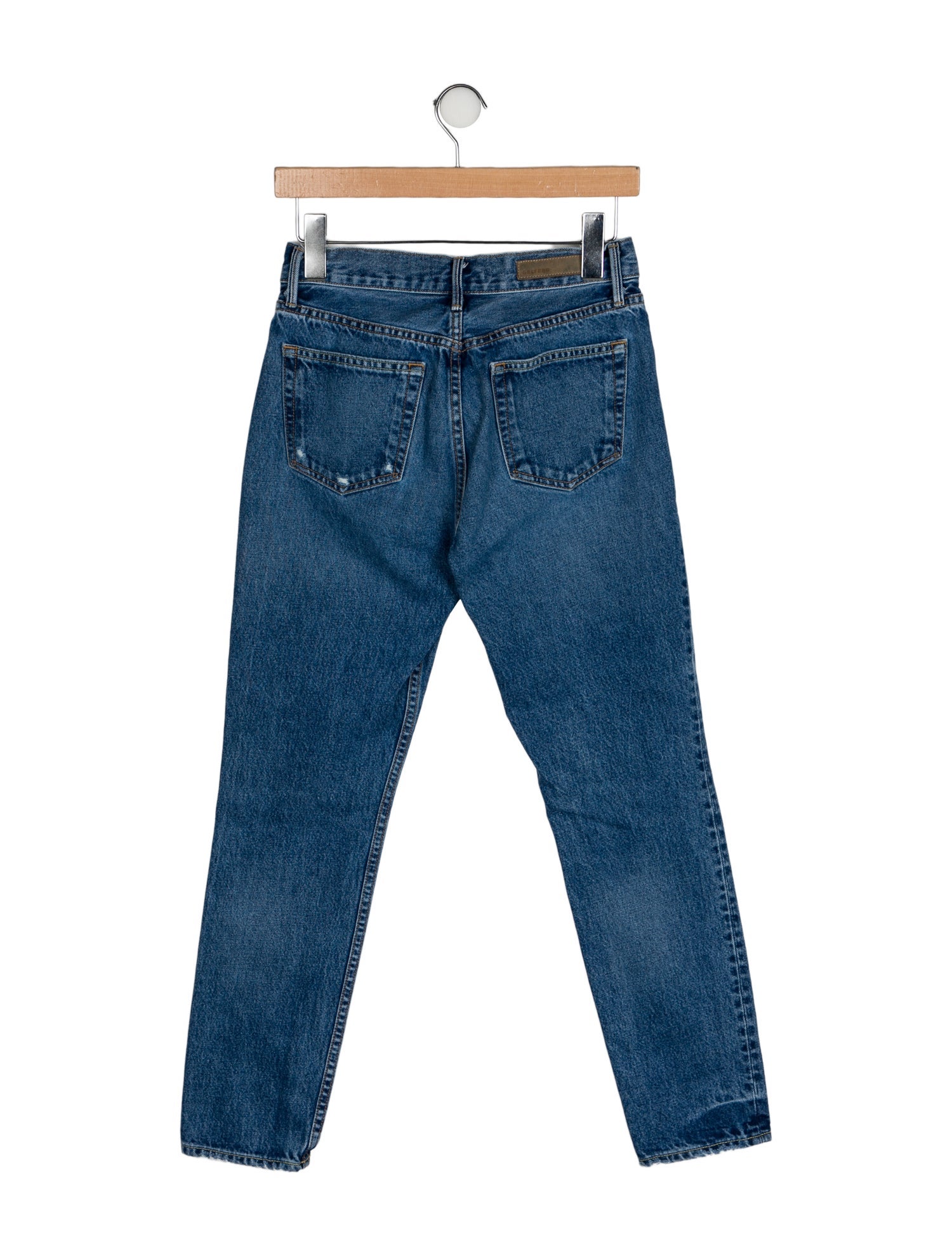 GRLFRND Mid-Rise Straight Leg Jeans