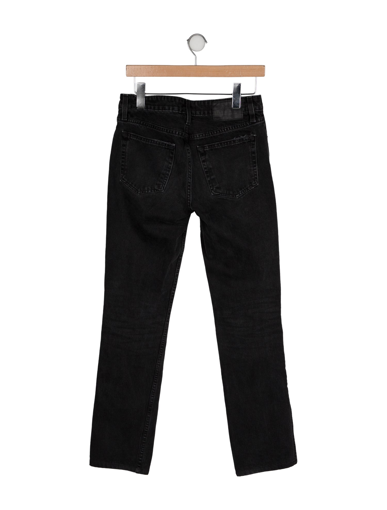 GRLFRND Mid-Rise Straight Leg Jeans