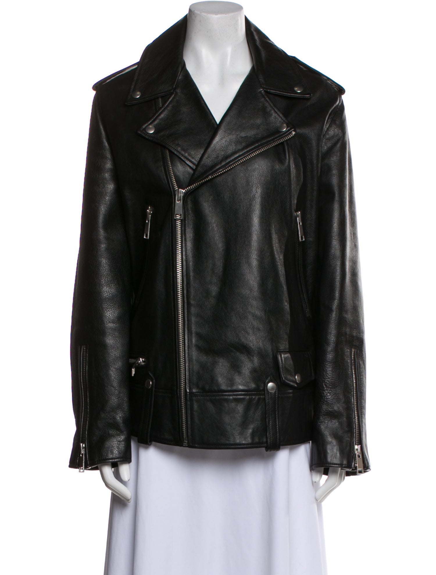 GRLFRND Leather Biker Jacket