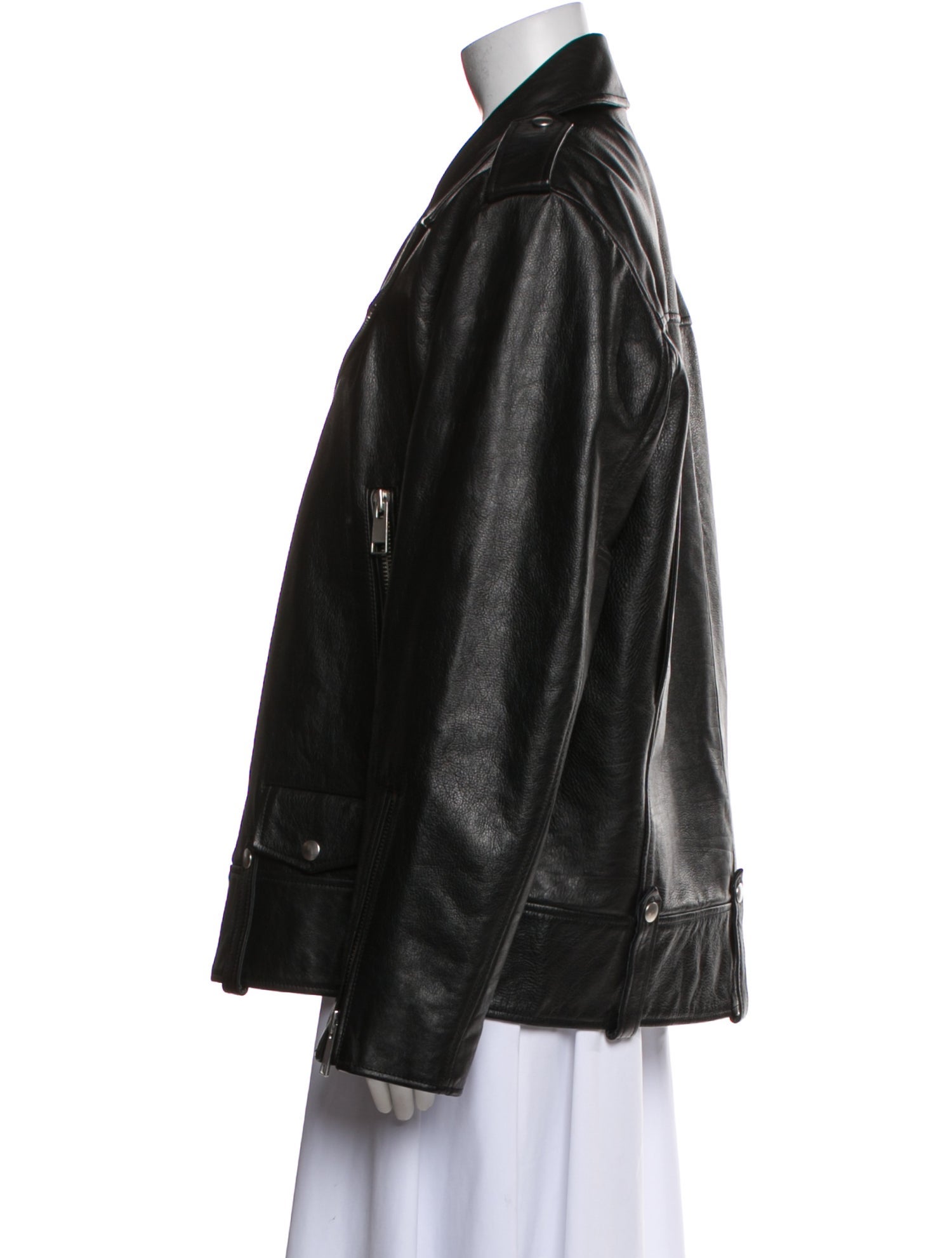 GRLFRND Leather Biker Jacket