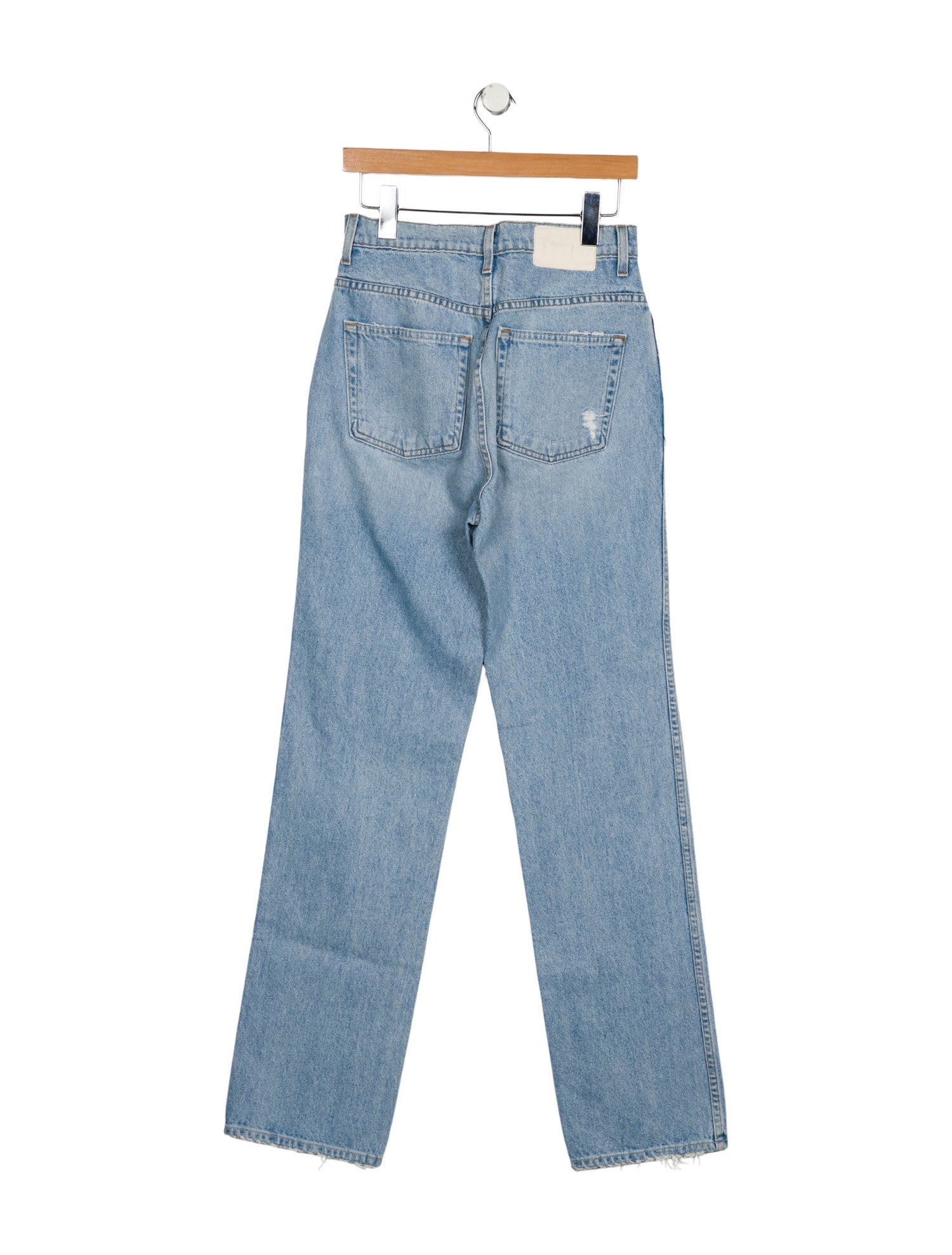 GRLFRND High-Rise Straight Leg Jeans