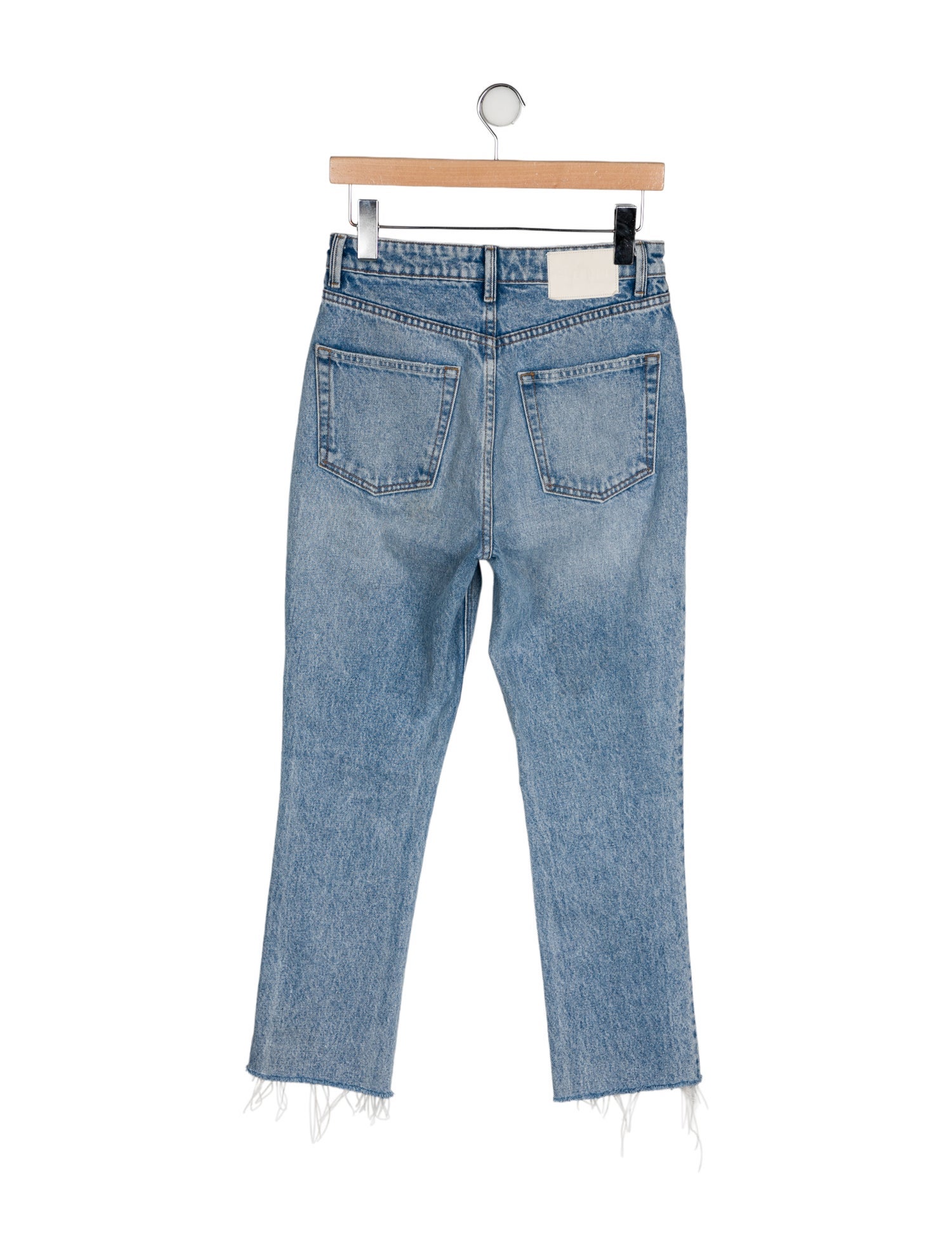 GRLFRND High-Rise Straight Leg Jeans