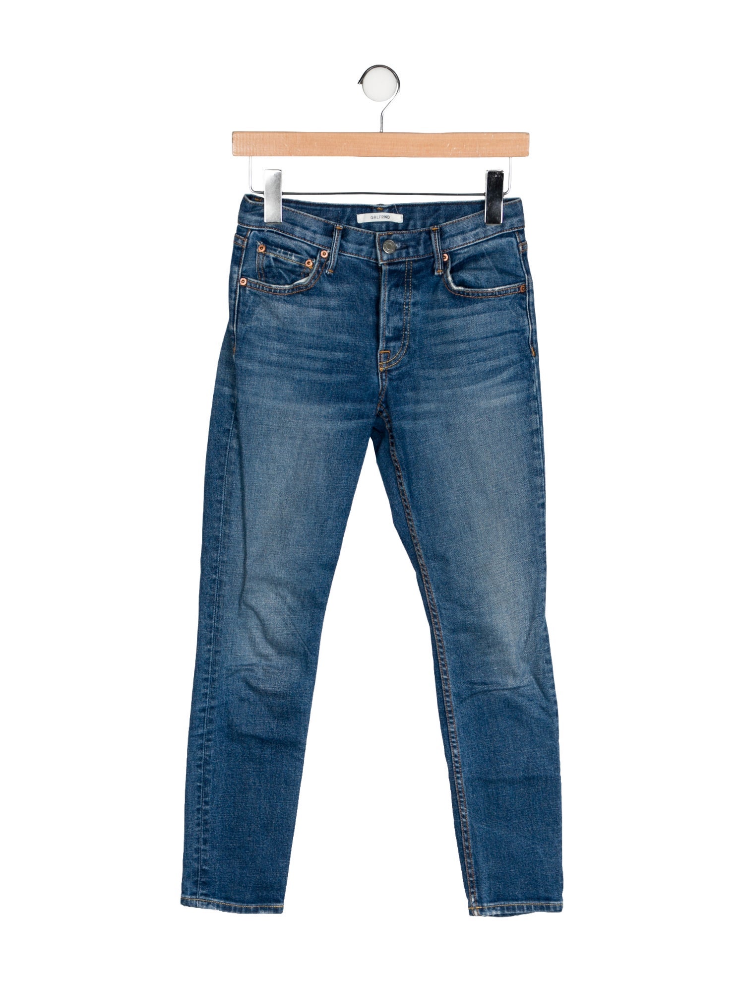 GRLFRND Mid-Rise Skinny Leg Jeans