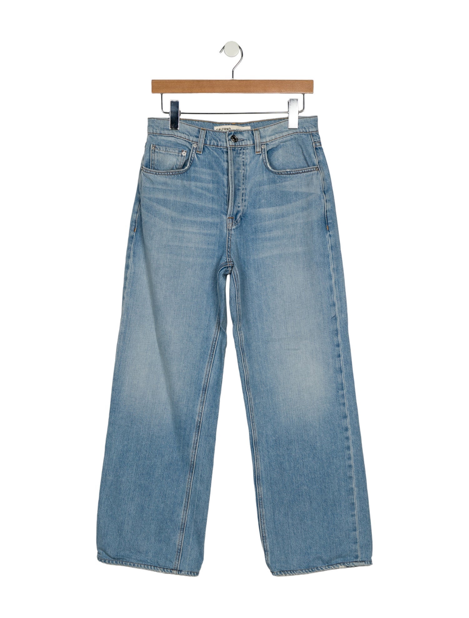 GRLFRND High-Rise Wide Leg Jeans