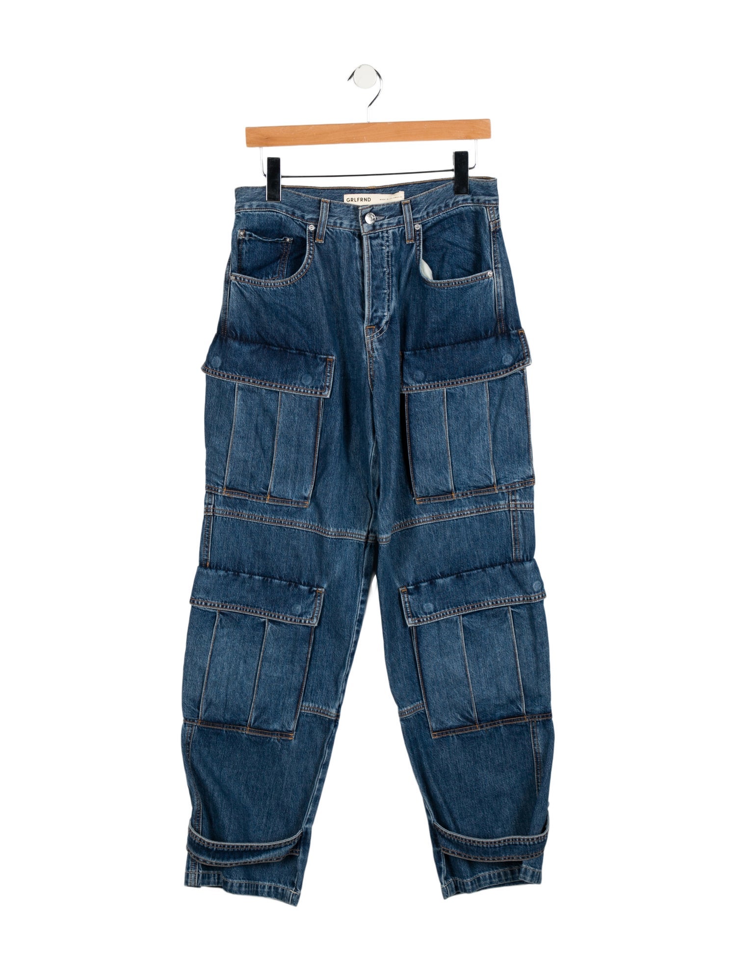 GRLFRND High-Rise Wide Leg Jeans