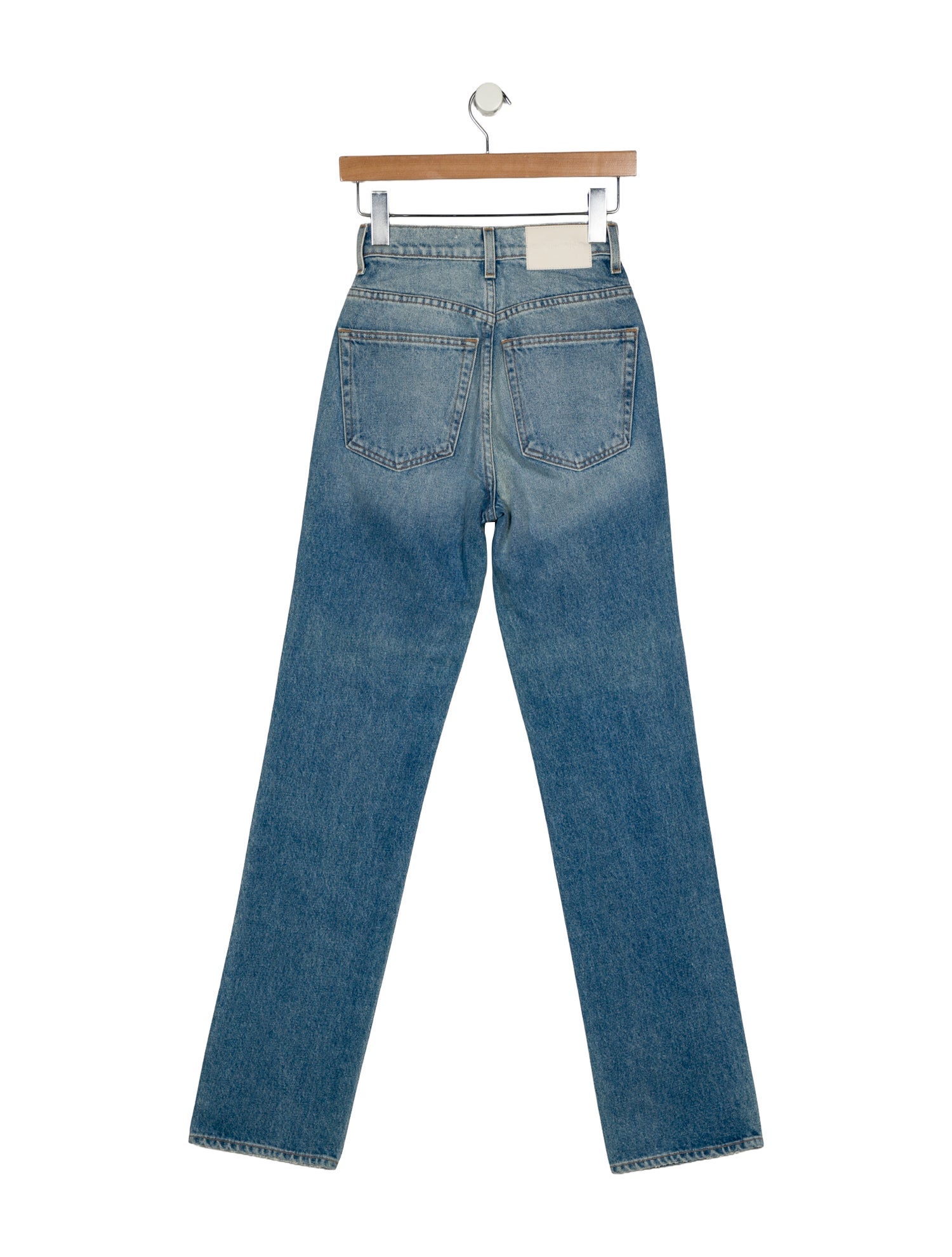 GRLFRND High-Rise Straight Leg Jeans
