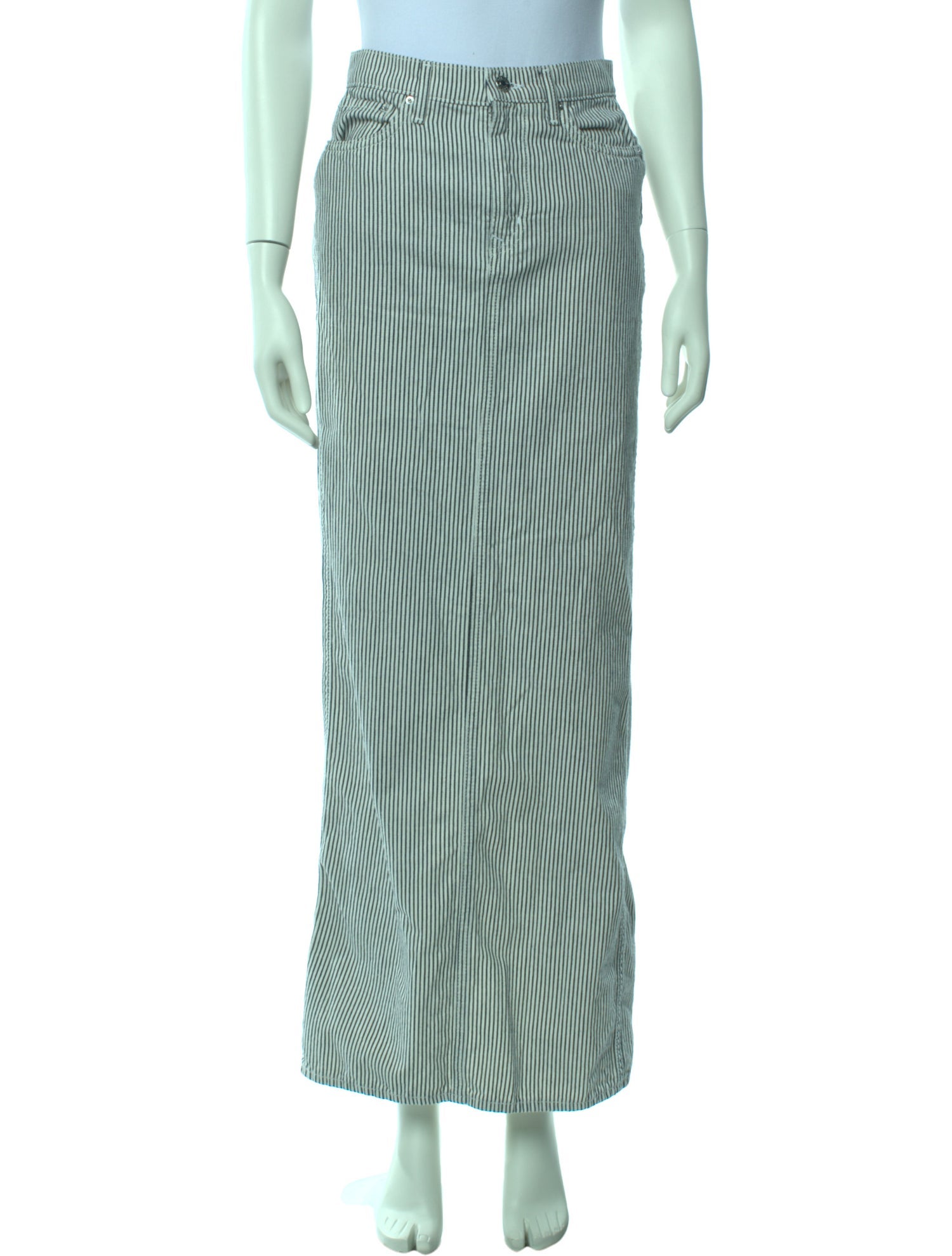 GRLFRND Striped Long Skirt