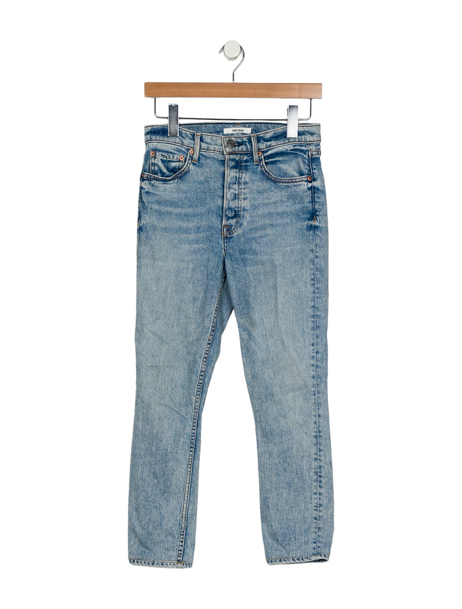 GRLFRND Mid-Rise Skinny Leg Jeans