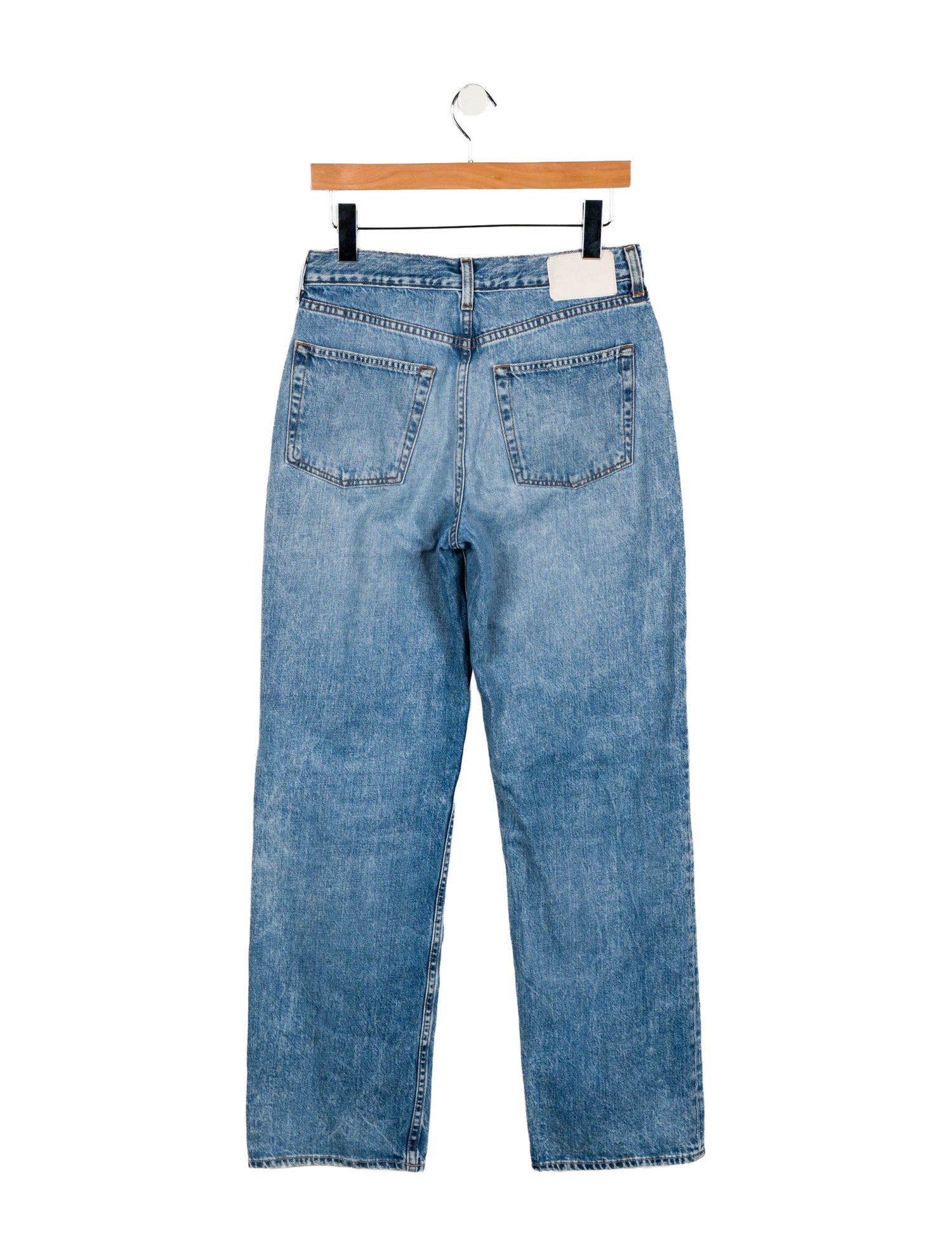 GRLFRND Mid-Rise Wide Leg Jeans