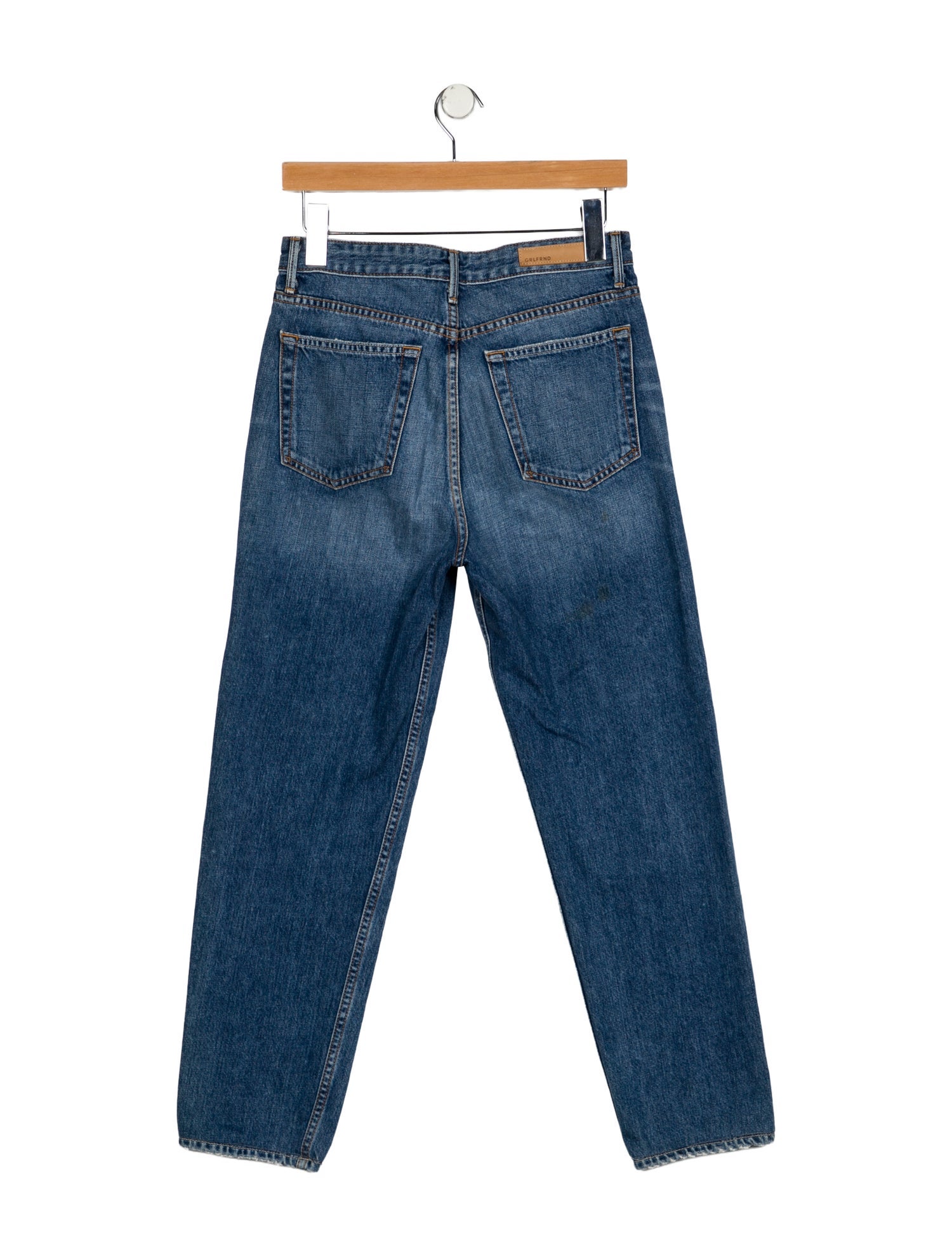 GRLFRND High-Rise Straight Leg Jeans