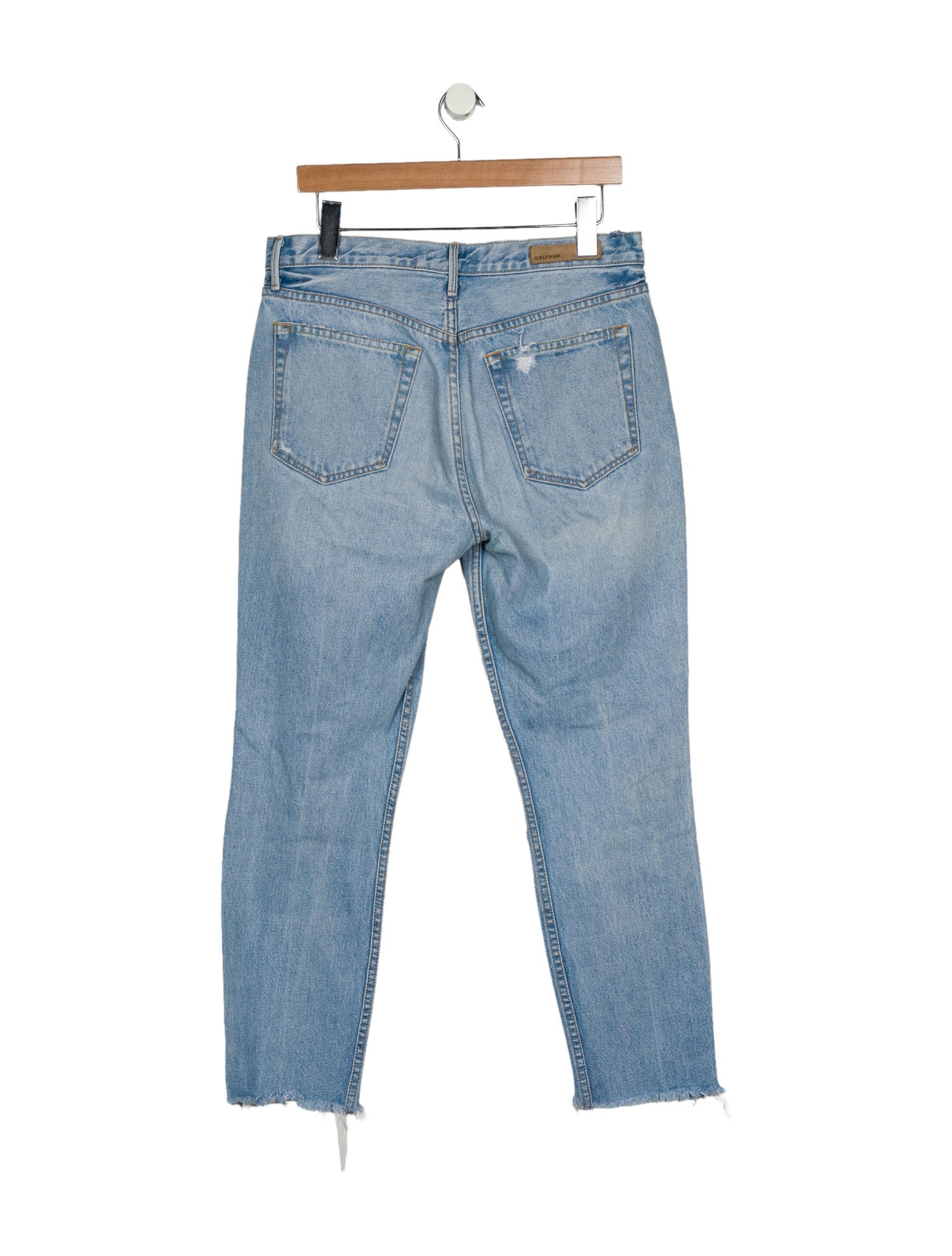 GRLFRND High-Rise Straight Leg Jeans