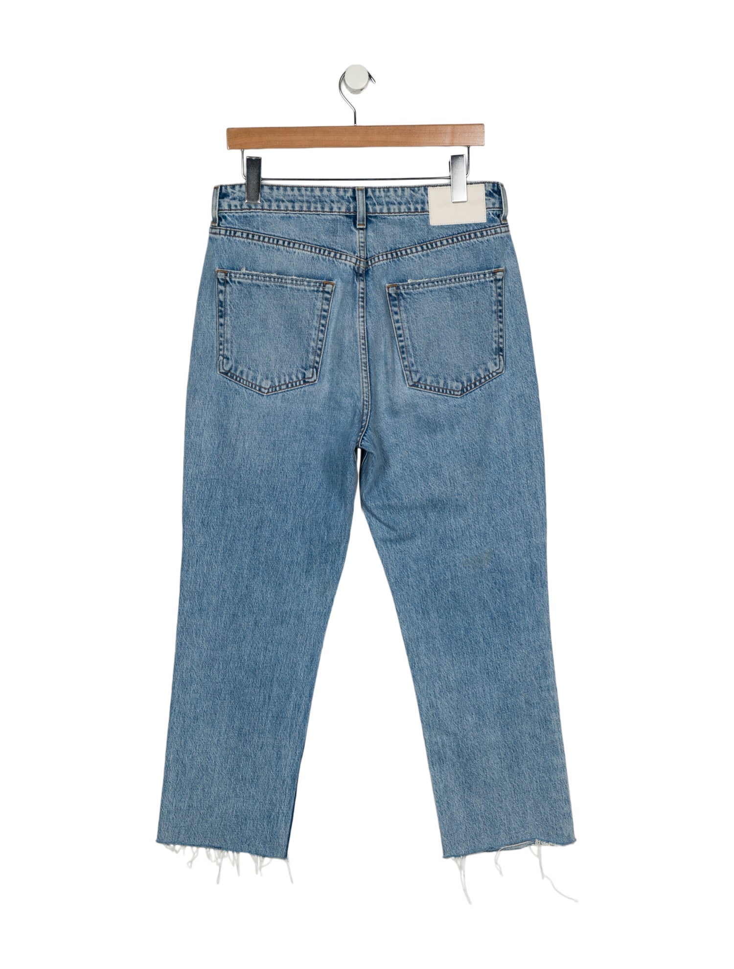 GRLFRND High-Rise Straight Leg Jeans