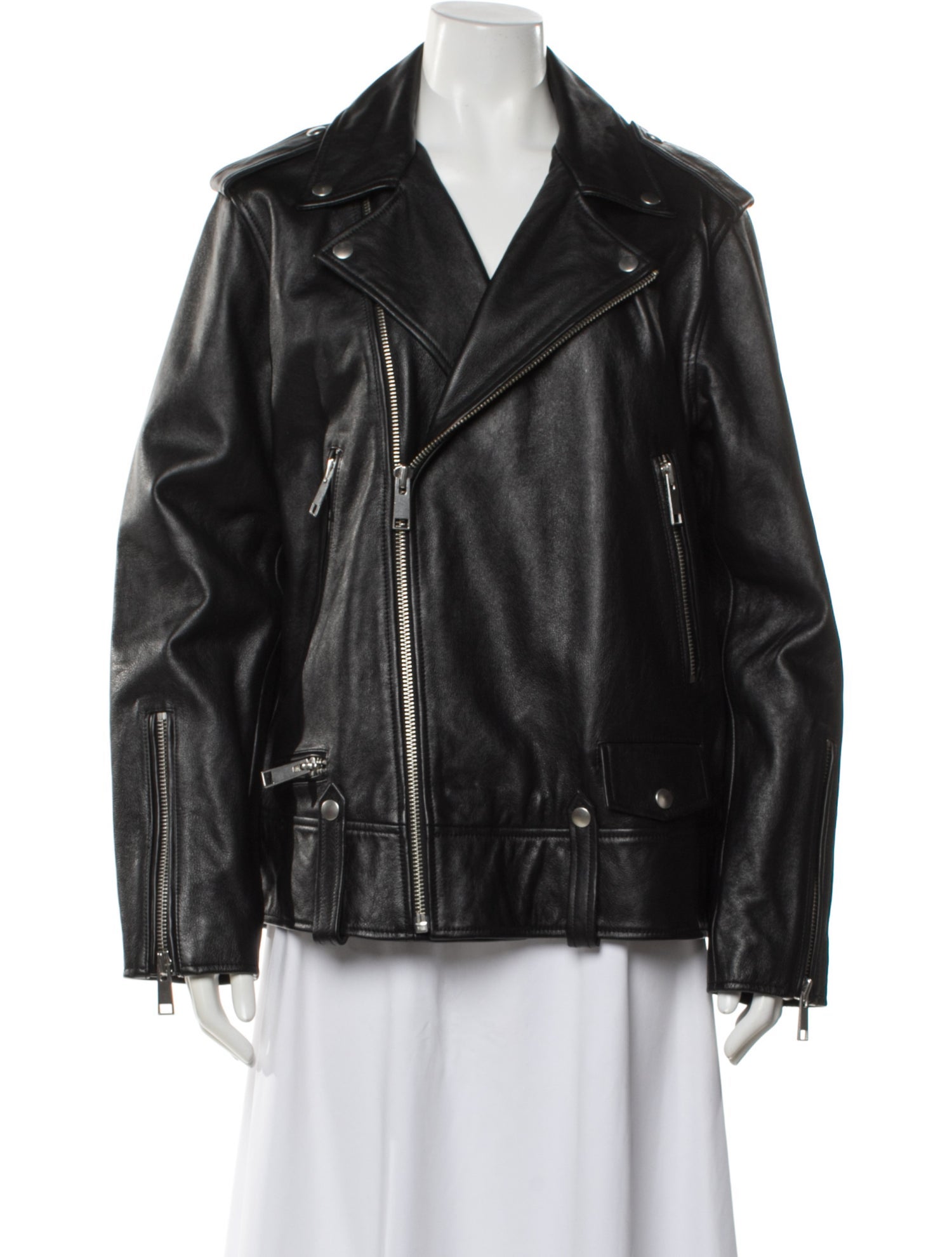 GRLFRND Leather Biker Jacket