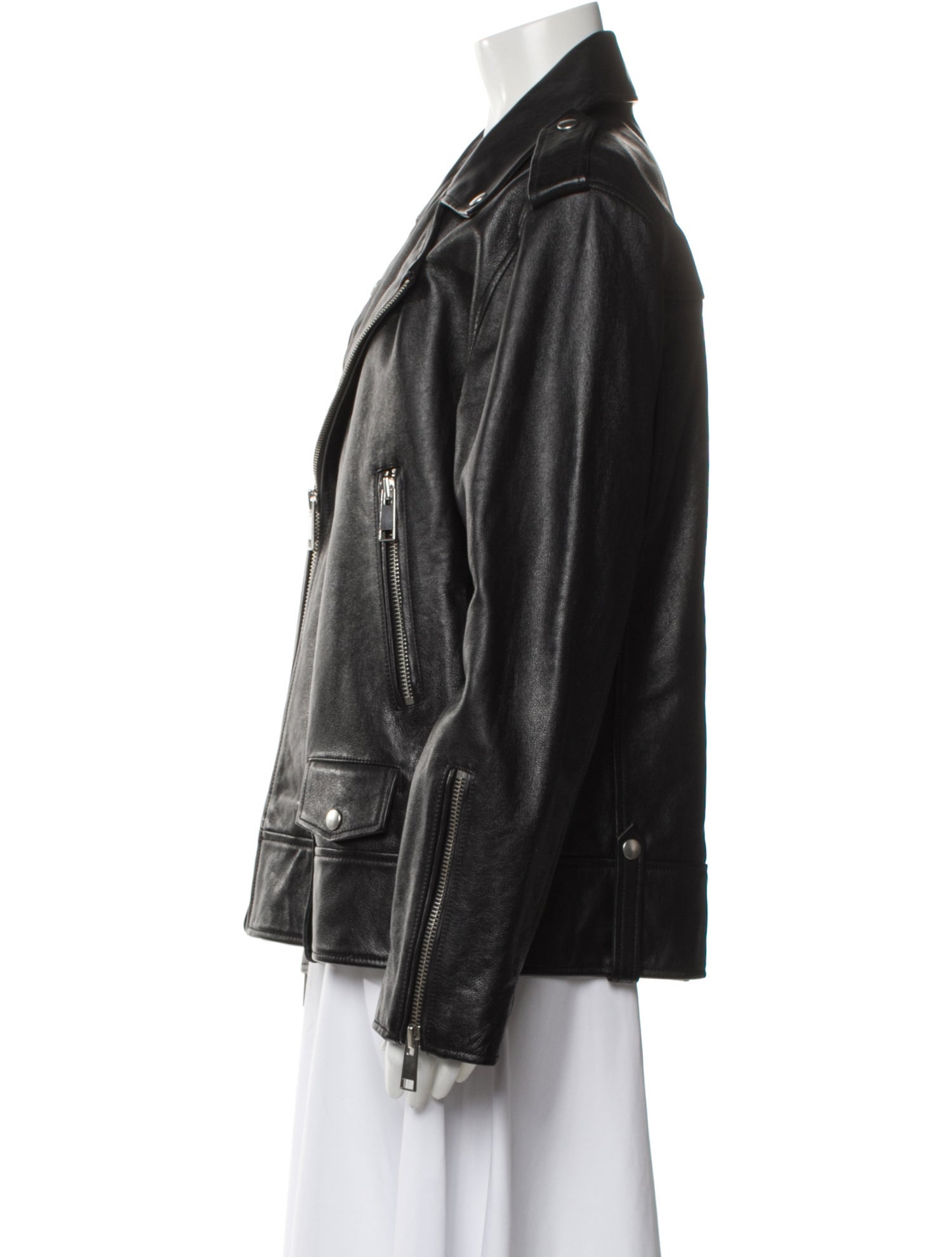 GRLFRND Leather Biker Jacket