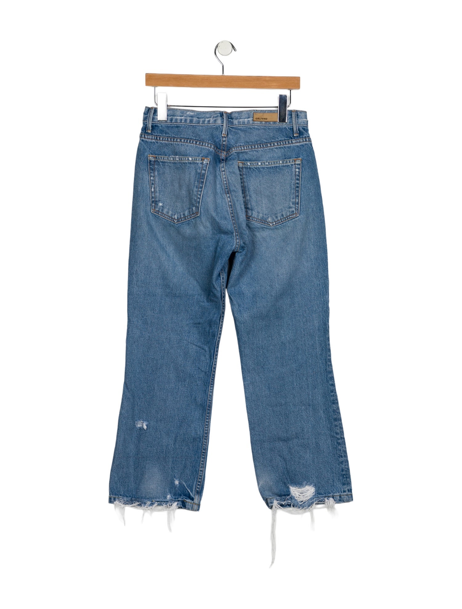 GRLFRND High-Rise Straight Leg Jeans