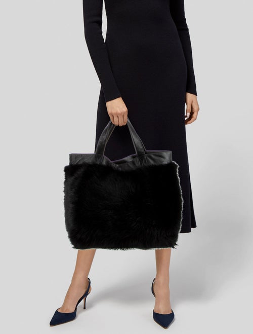 Grenn Pilot Shearling Tote