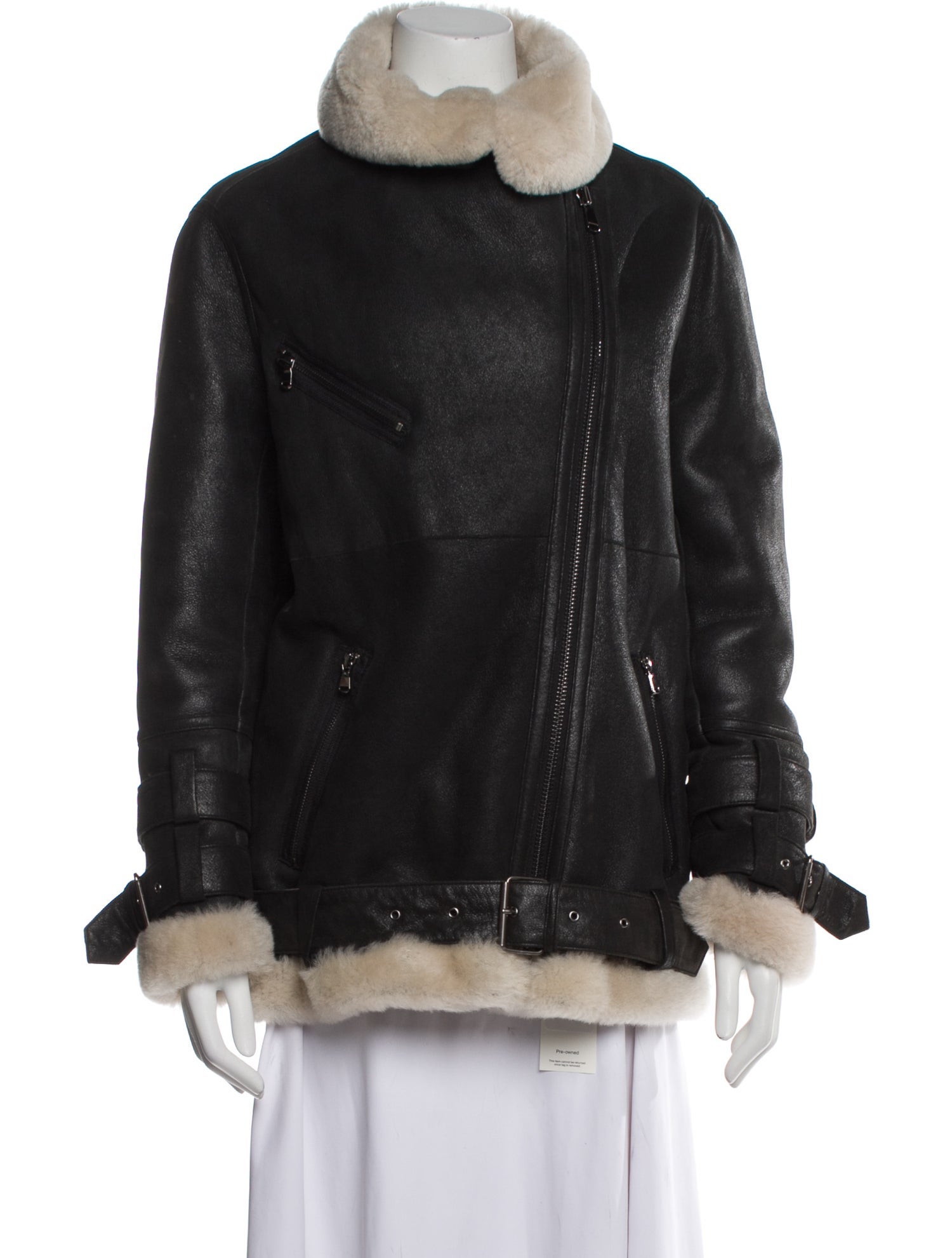 Grenn Pilot Lambskin Faux Fur Jacket