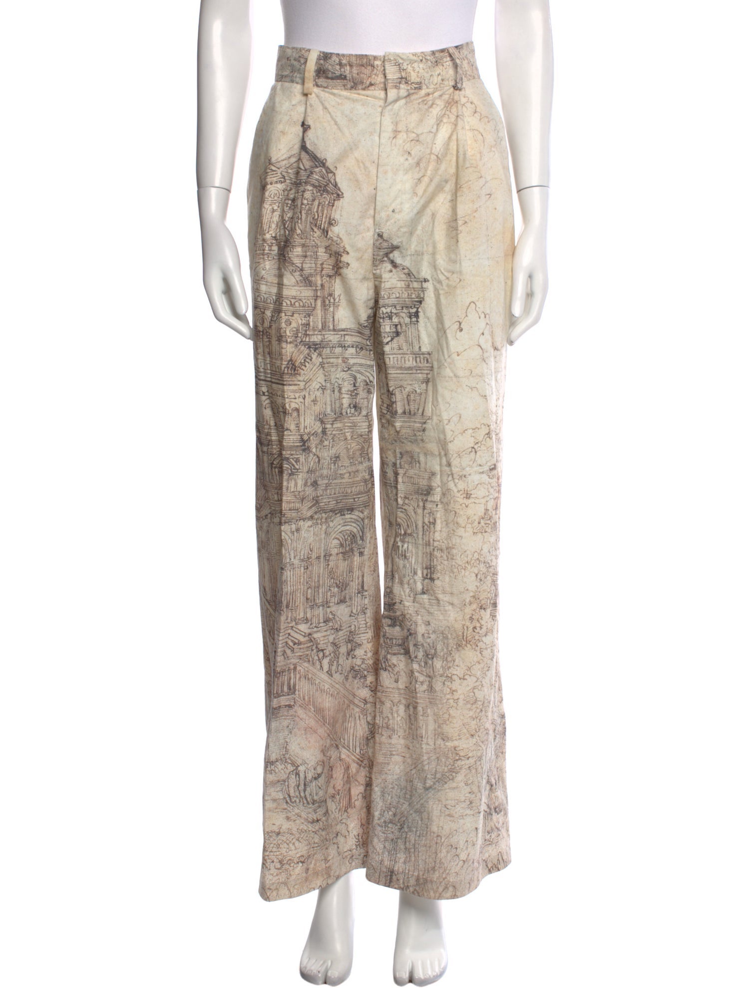 Grover Rad Printed Wide Leg Pants