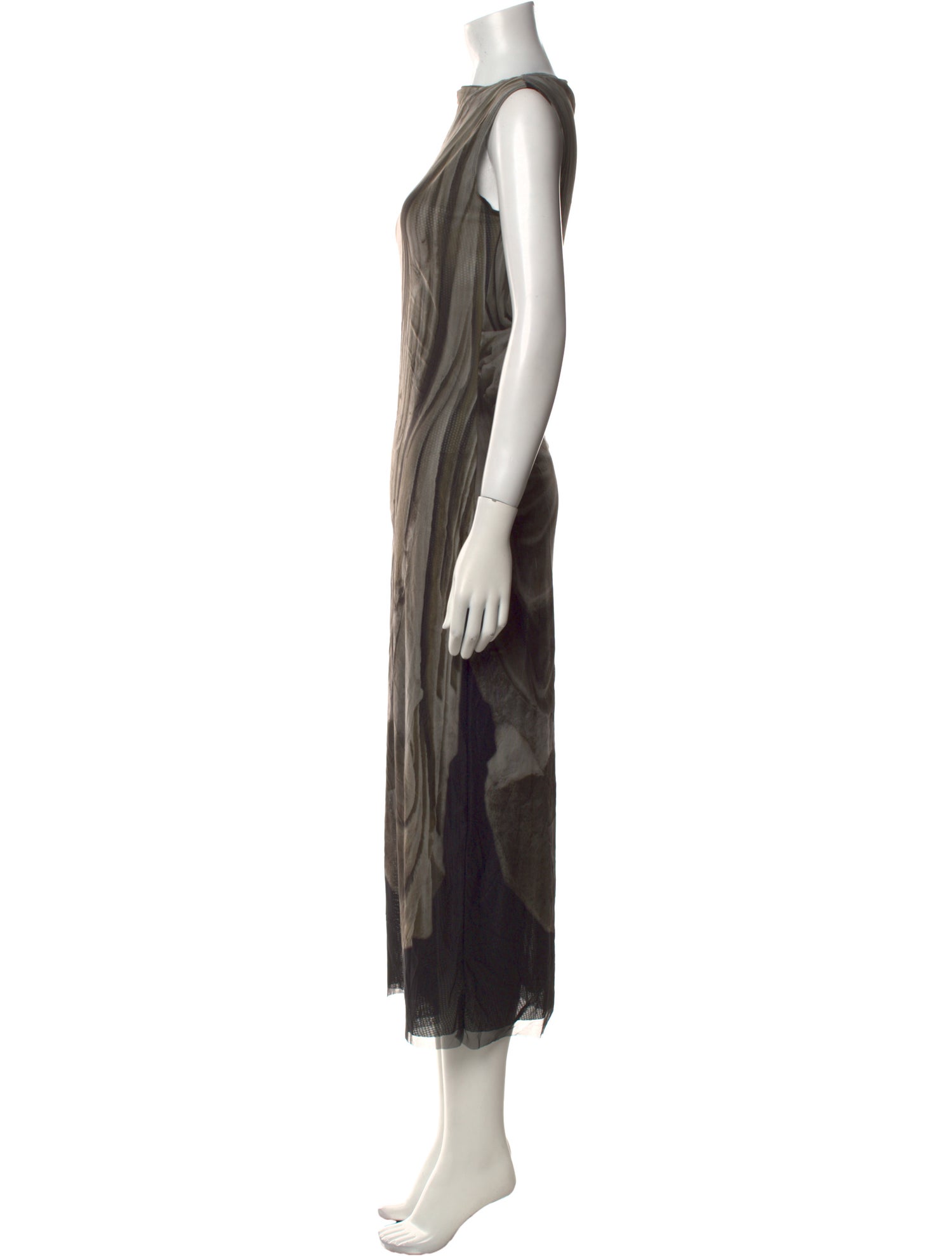 Grover Rad Silk Midi Length Dress