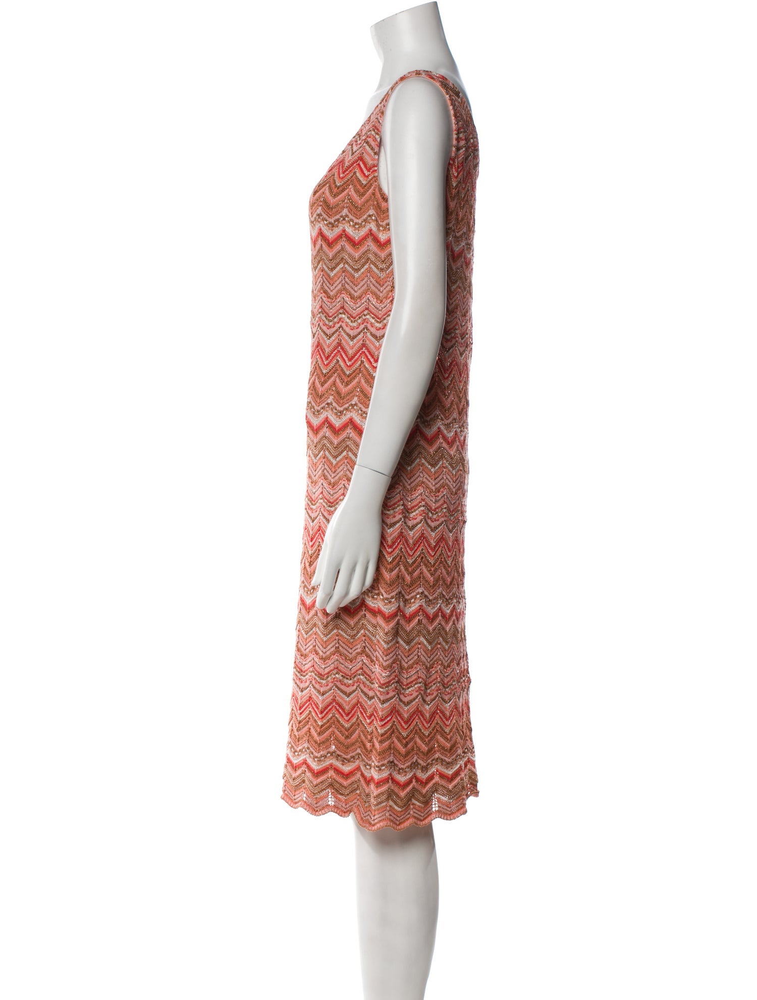 Griffith Gray For St. John Printed Knee-Length Dress