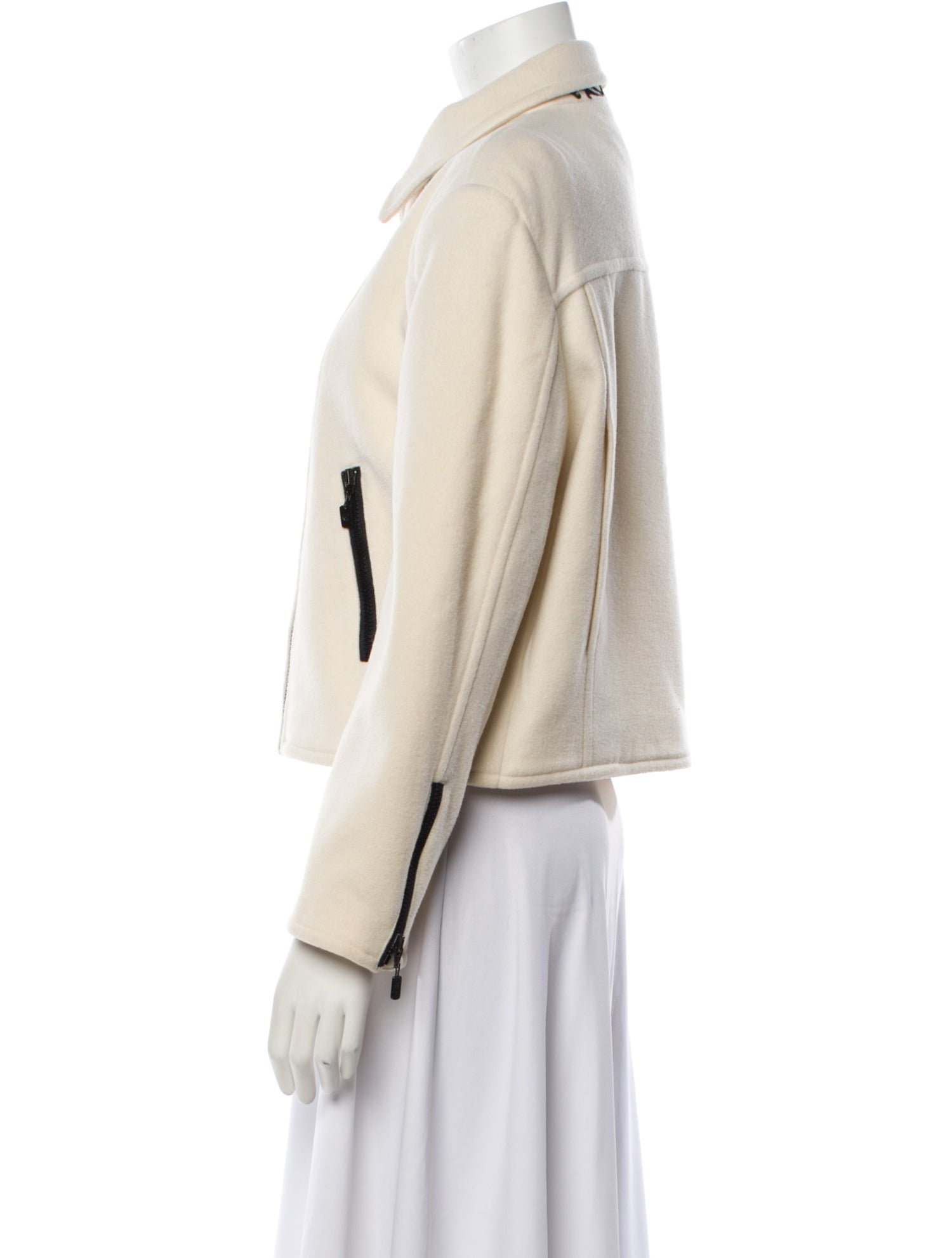 Griffith Gray For St. John Virgin Wool Biker Jacket