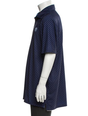 Greyson Polka Dot Print Collar Polo Shirt