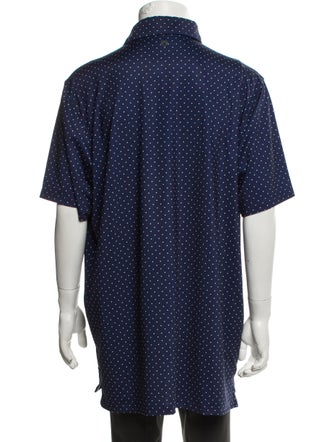 Greyson Polka Dot Print Collar Polo Shirt