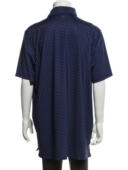 Greyson Polka Dot Print Collar Polo Shirt