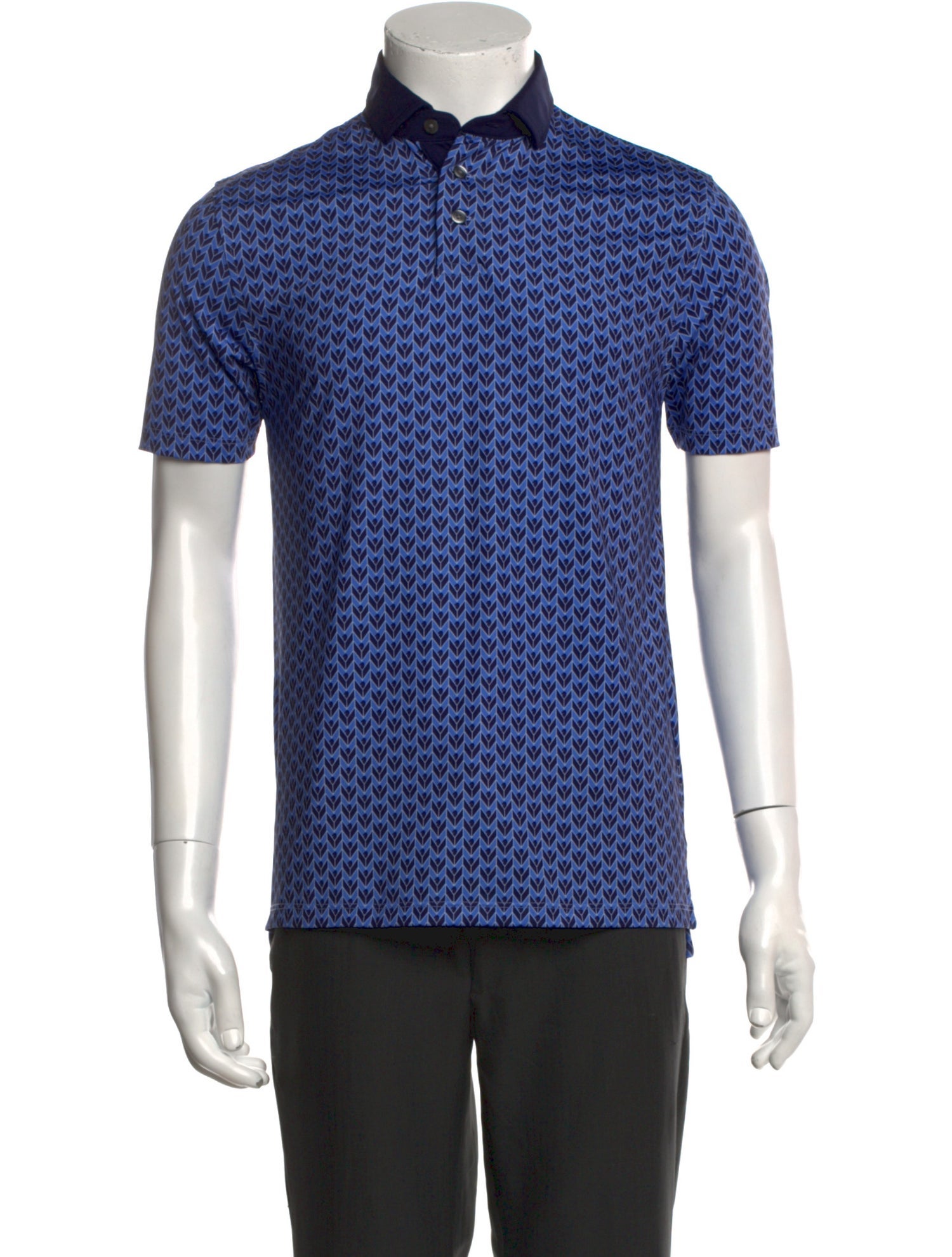 Greyson Printed Collar Polo Shirt