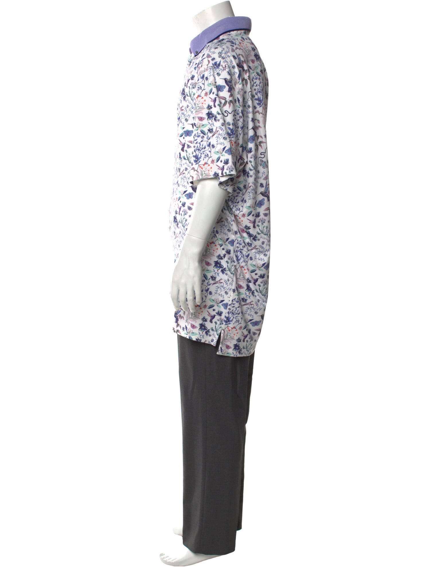 Greyson Floral Print Collar Polo Shirt w/ Tags