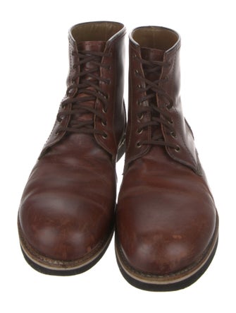 Greyson Leather Lace-Up Boots