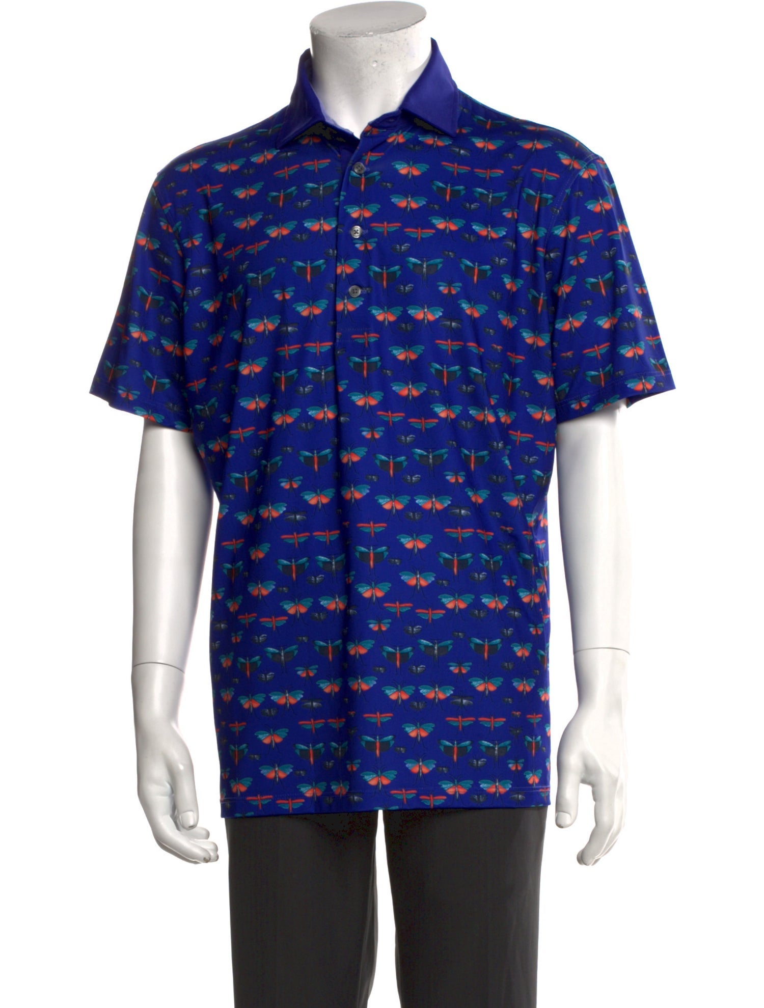Greyson Printed Collar Polo Shirt