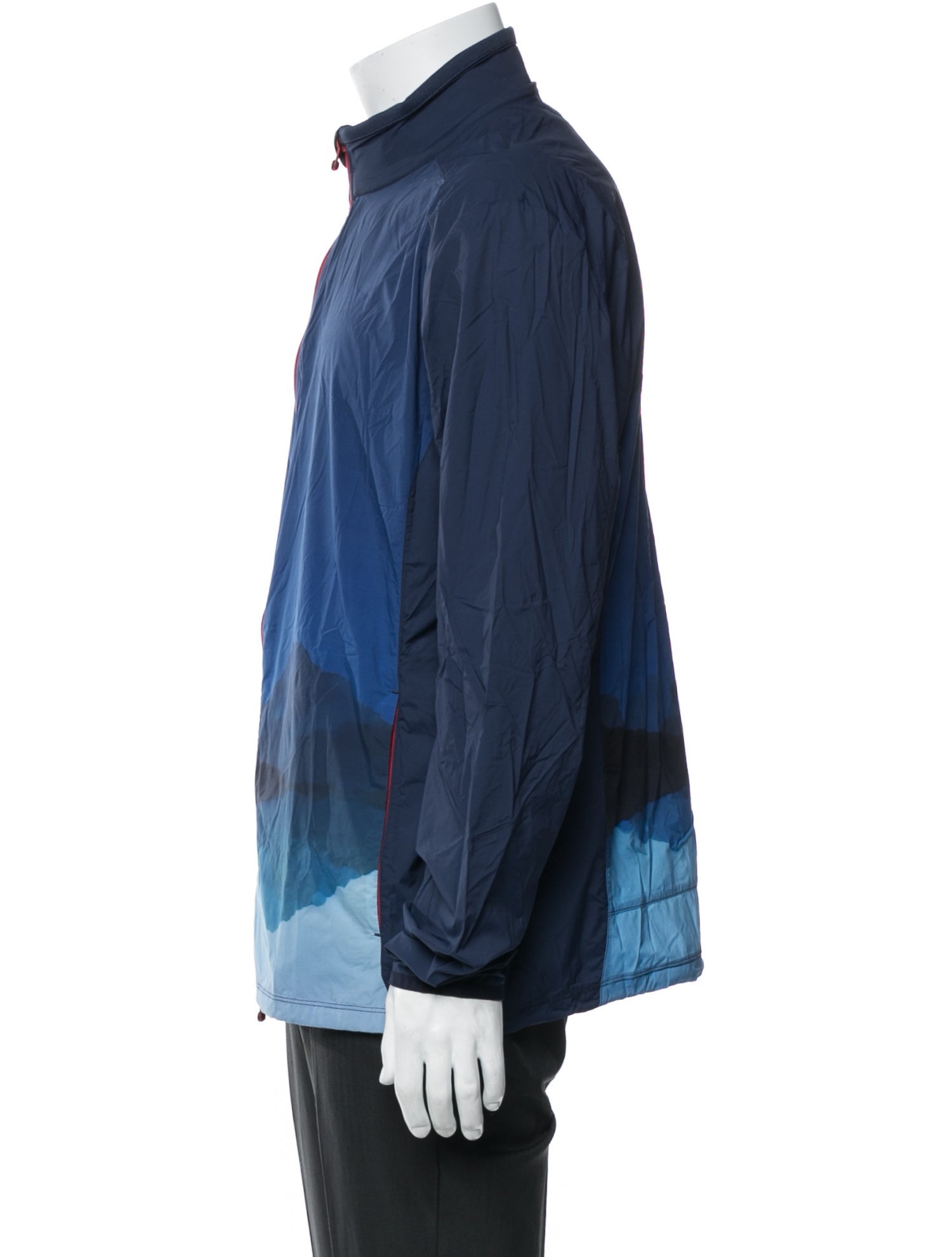 Greyson Colorblock Pattern Windbreaker