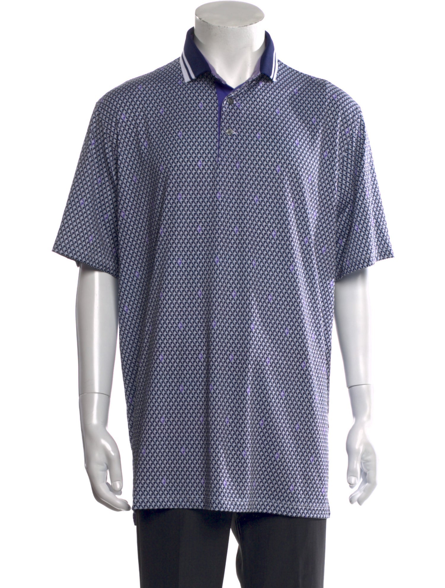 Greyson Printed Collar Polo Shirt